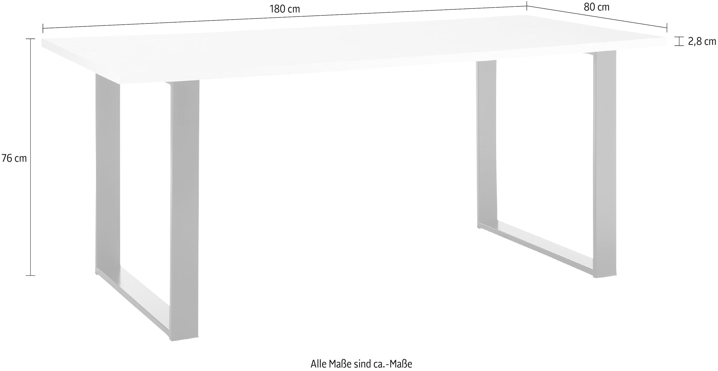 Home affaire Esstisch »SHERWOOD«, in modernem Holz Dekor, Breite 180 cm