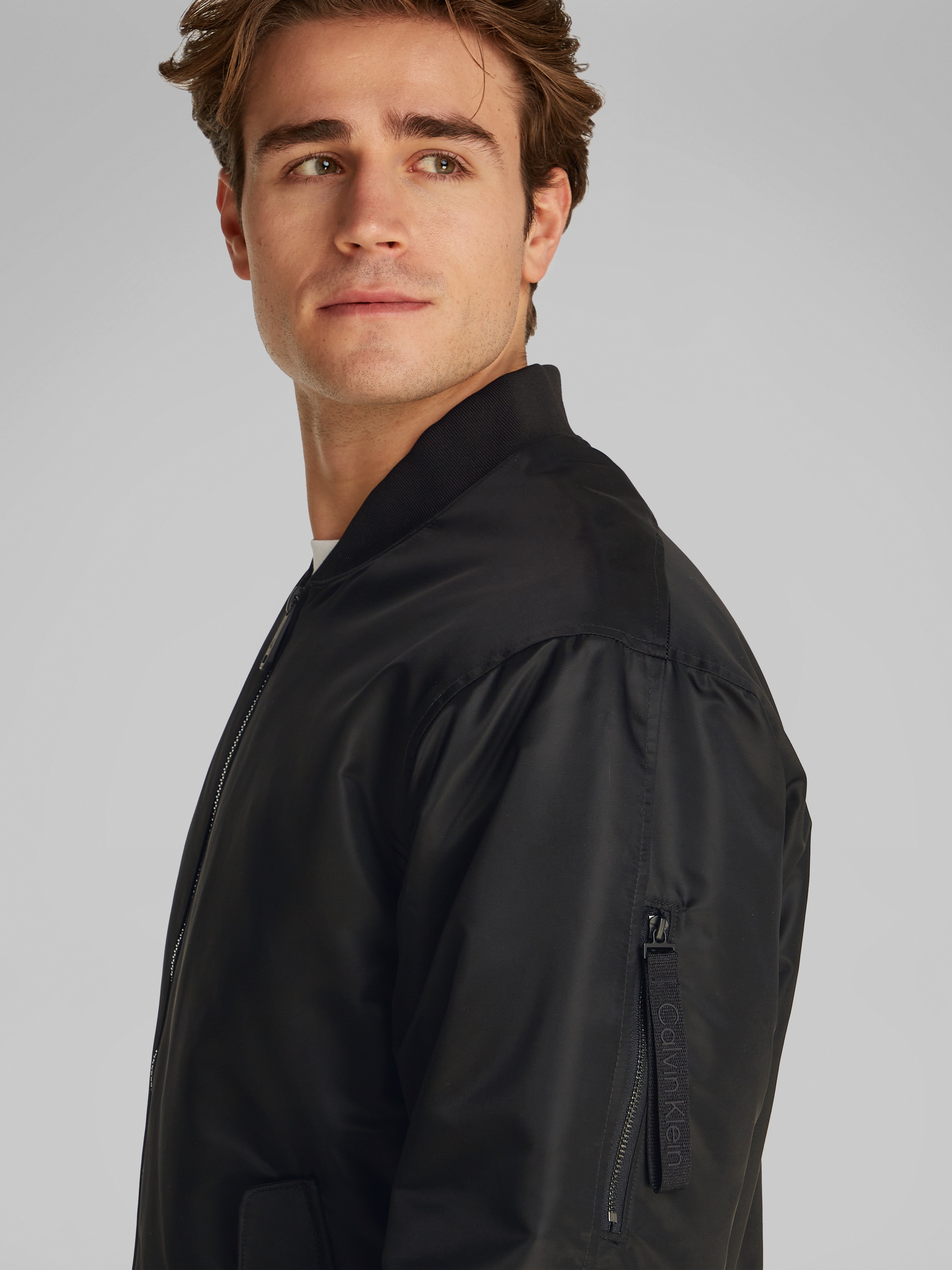 Calvin Klein Jeans Blouson »LS JEANS HERO BOMBER«, mit Strickbündchen