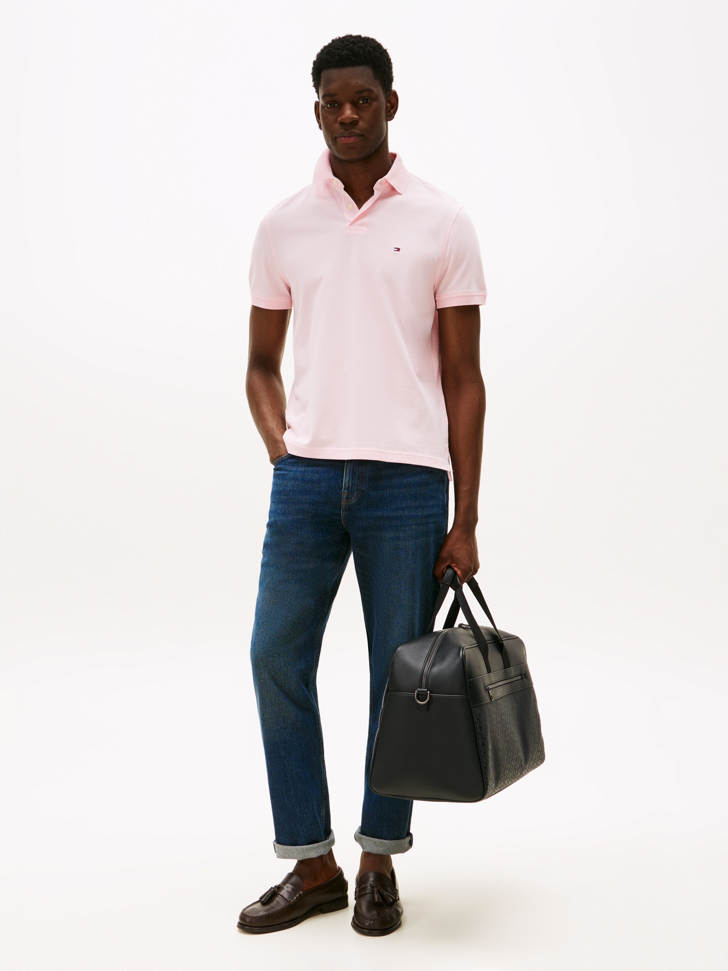 Tommy Hilfiger Polo à Manches Courtes 1985 Regular Fit Pink Lily XL Homme 5