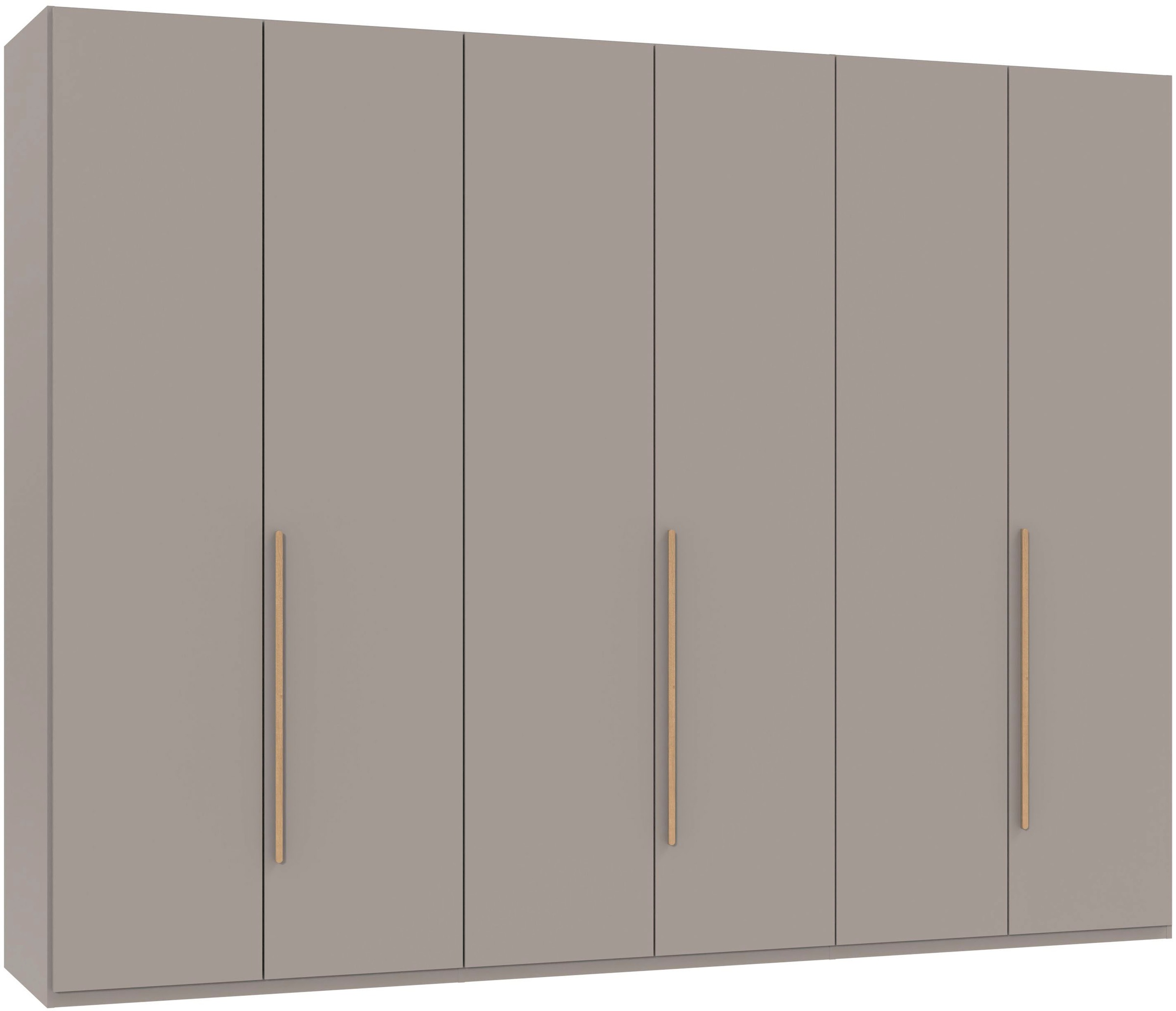 Wimex Drehtürenschrank "Kleiderschrank London, in den Breiten 180cm, 225cm oder 270cm" mit verschiedenen Griffen in goldfarben, silberfarben oder schwarz, wahlweise mit Basic- oder Premium-Ausstattung erhältlich