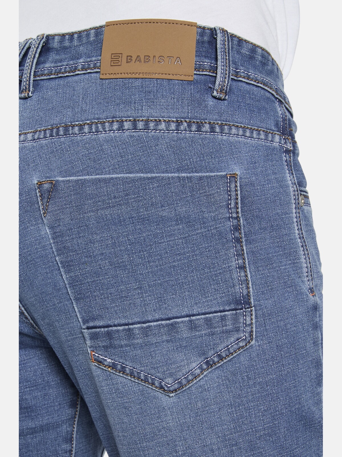 5-Pocket-Jeans BABISTA "Jeans CARLINOZ", Herren, Gr. 25, N-Gr, blau, Obermaterial: 61% Baumwolle CO. 37% Polyester COOLMAX PES(Coolmax). 2% Elasthan EL., Jeans 5-Pocket-Jeans 3