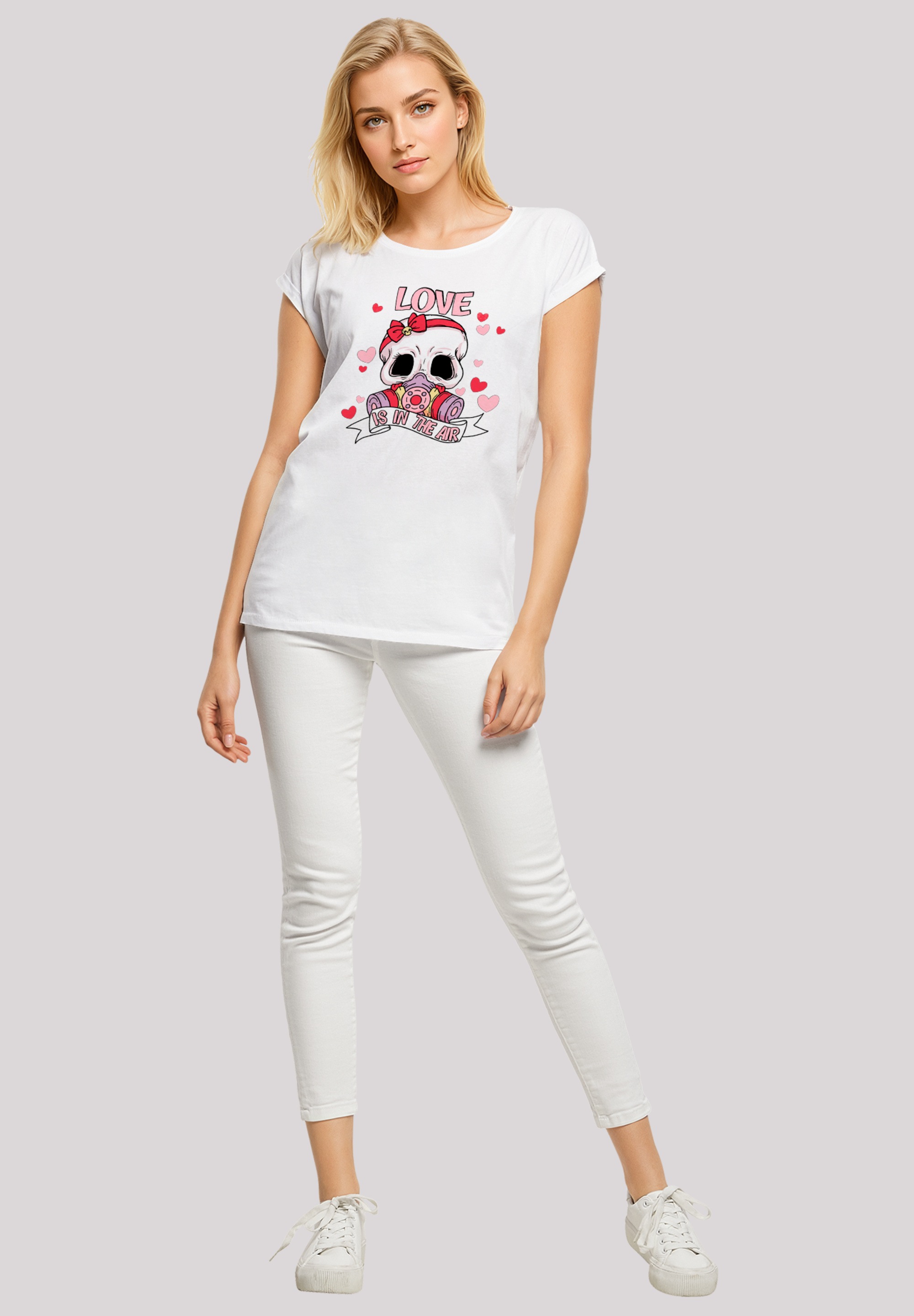 F4NT4STIC T-Shirt »Anti Valentinstag LOVE is in the air«, Premium Qualität