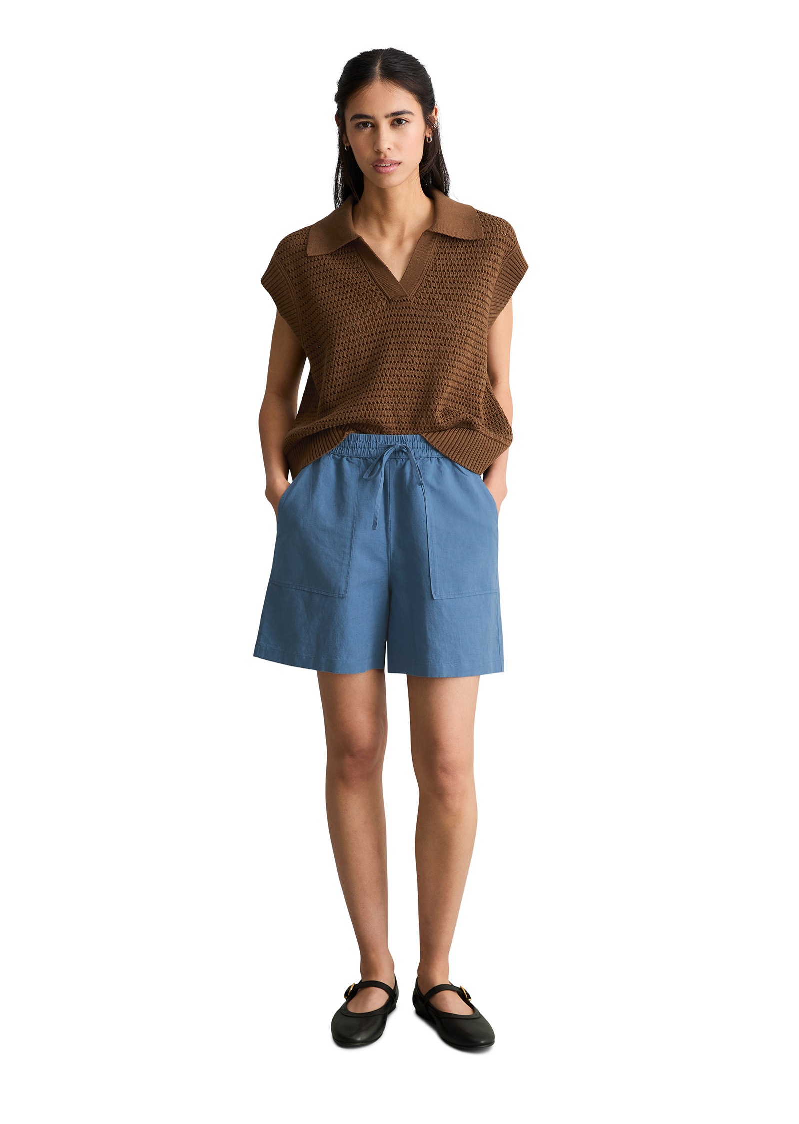 Marc O'Polo DENIM Shorts »aus Leinen-Baumwolle-Mix«