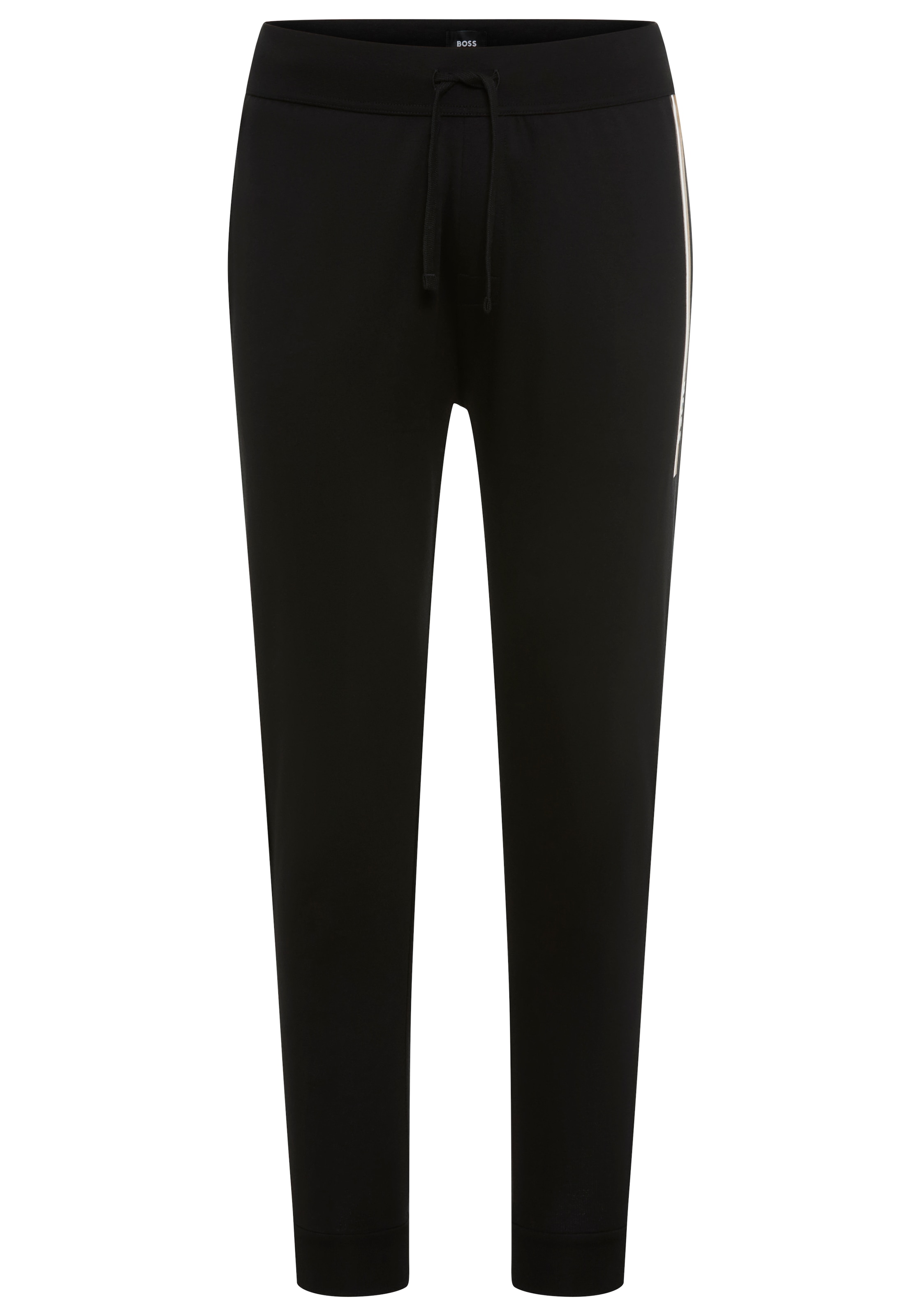 BOSS Jogginghose "Authentic" aus Baumwoll-Terry mit Streifen und Logo günstig online kaufen