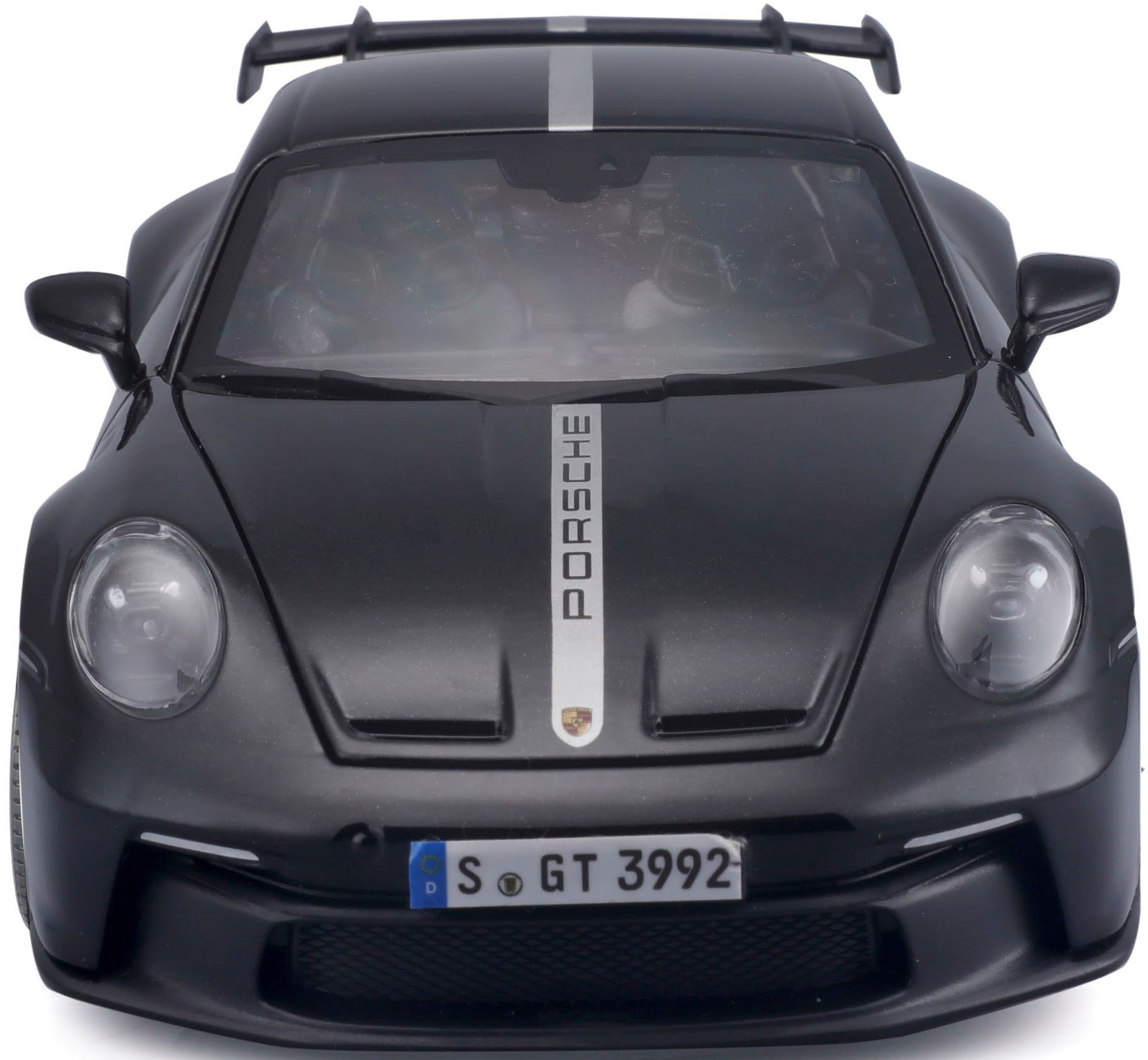 Maisto® Sammlerauto »1:18 Porsche 911 GT3, ´23, schwarz mit Streifen«, 1:18