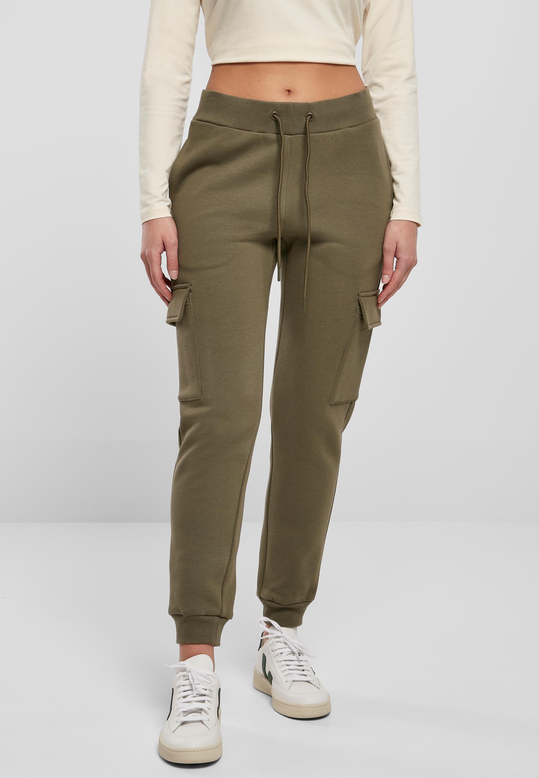 URBAN CLASSICS Stoffhose »Urban Classics Damen Ladies Cargo Sweat Pants«, (1 tlg.)