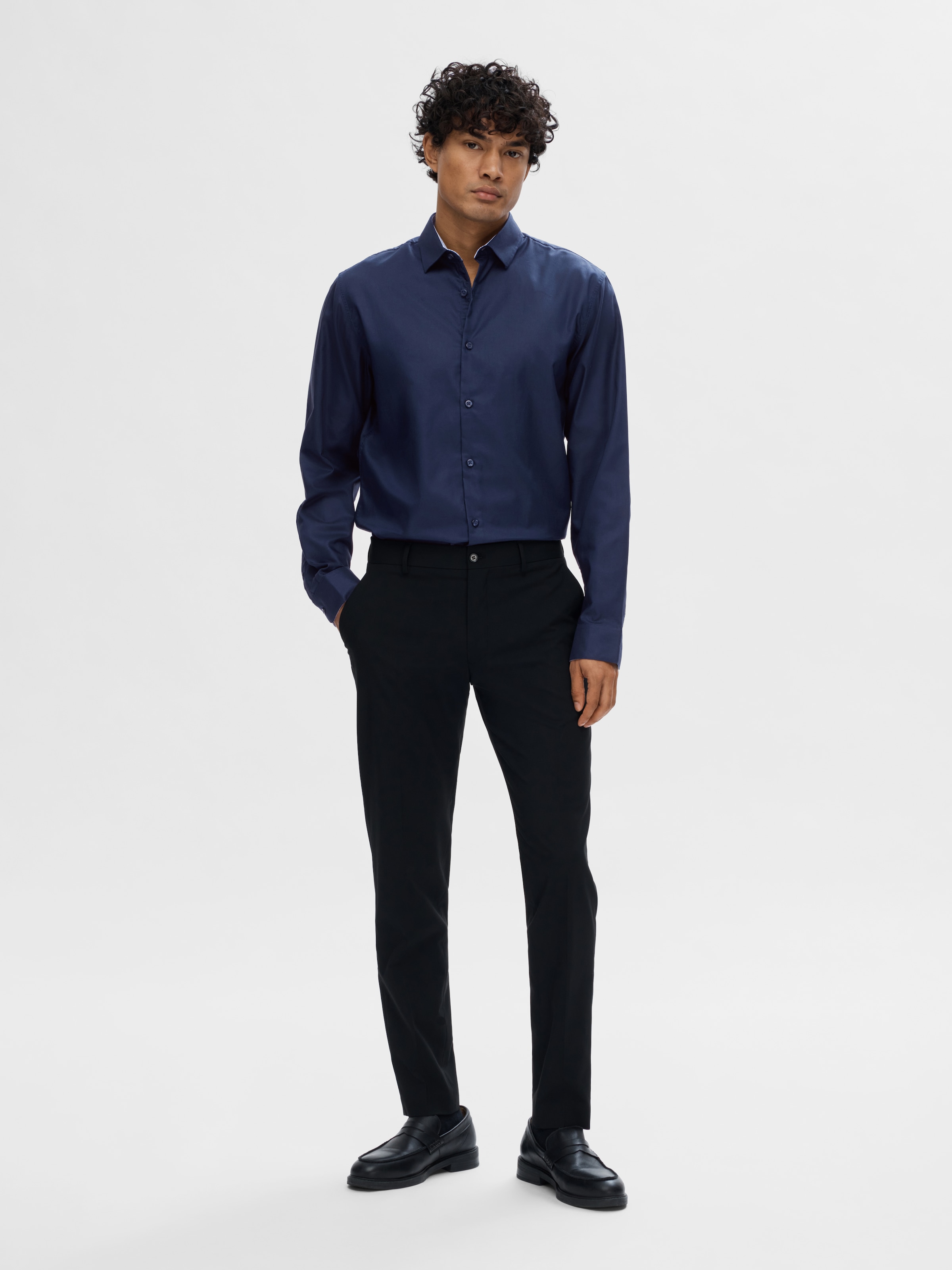 SELECTED Langarmhemd »SLHSLIMZARK LS SHIRT«