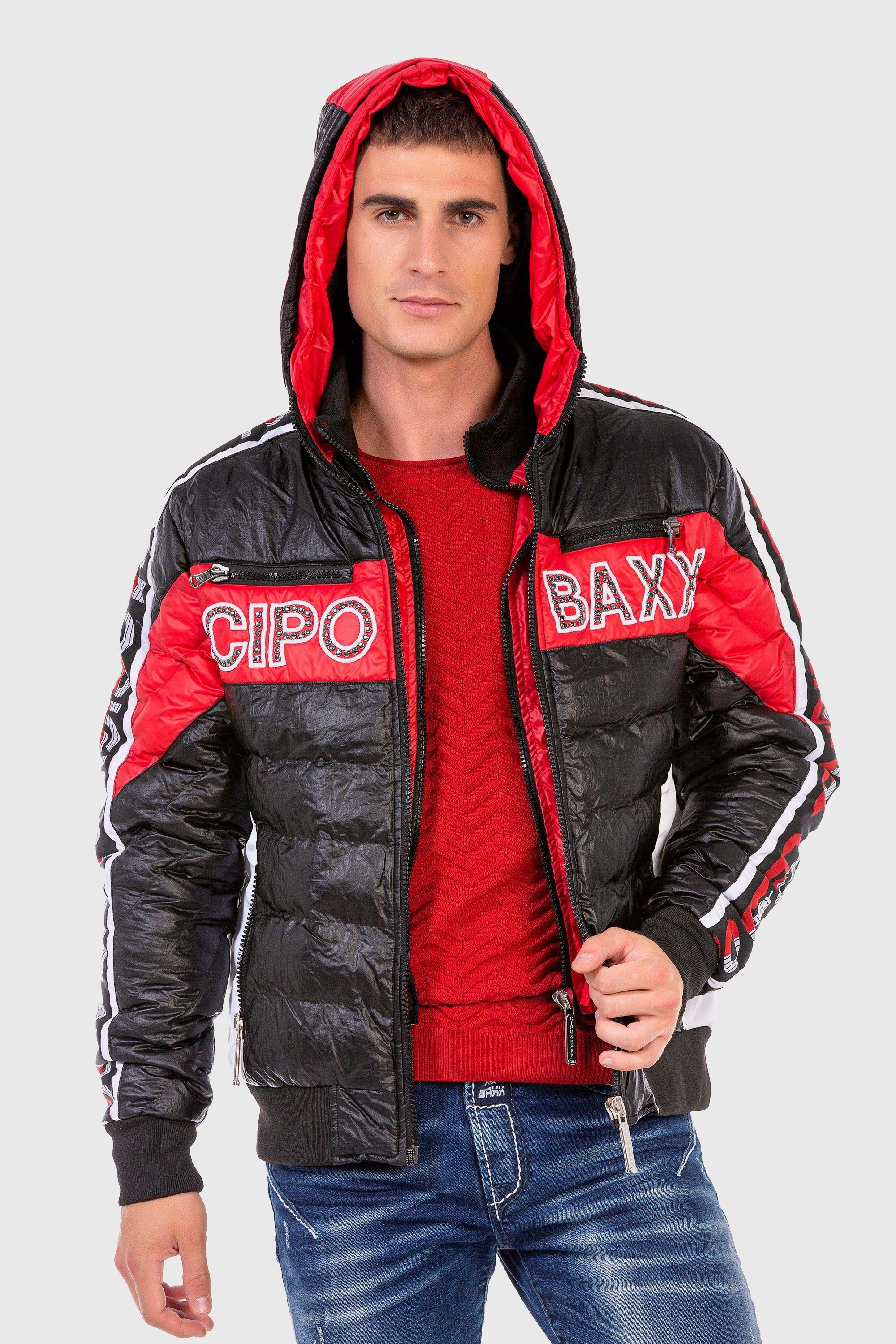 Cipo & Baxx Steppjacke »Jacke«, mit Kapuze, mit modischer Steppung