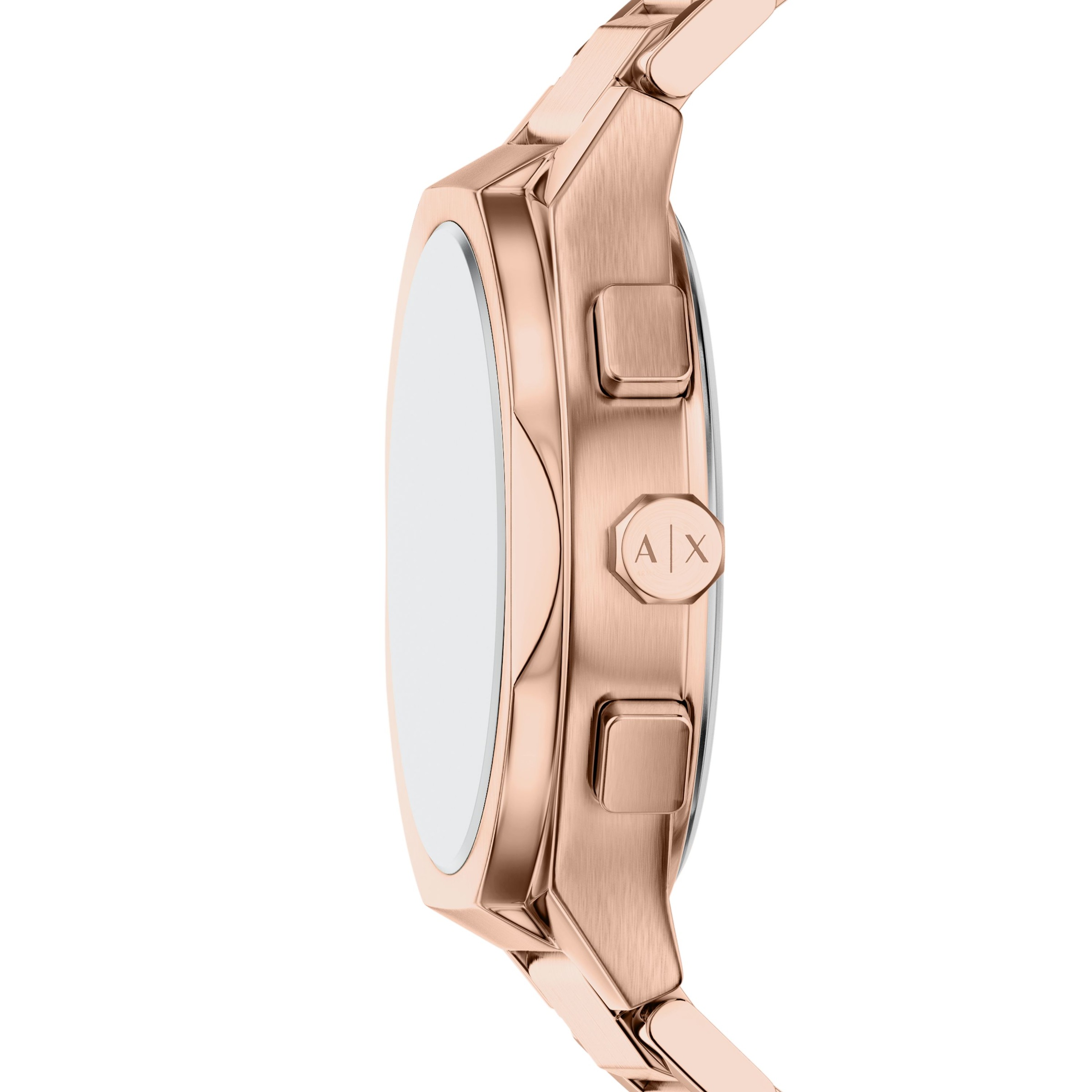 ARMANI EXCHANGE Chronograph »SYNC« Quarzuhr, Armbanduhr, Edelstahlarmband, analog, Tag, Stoppfunktion