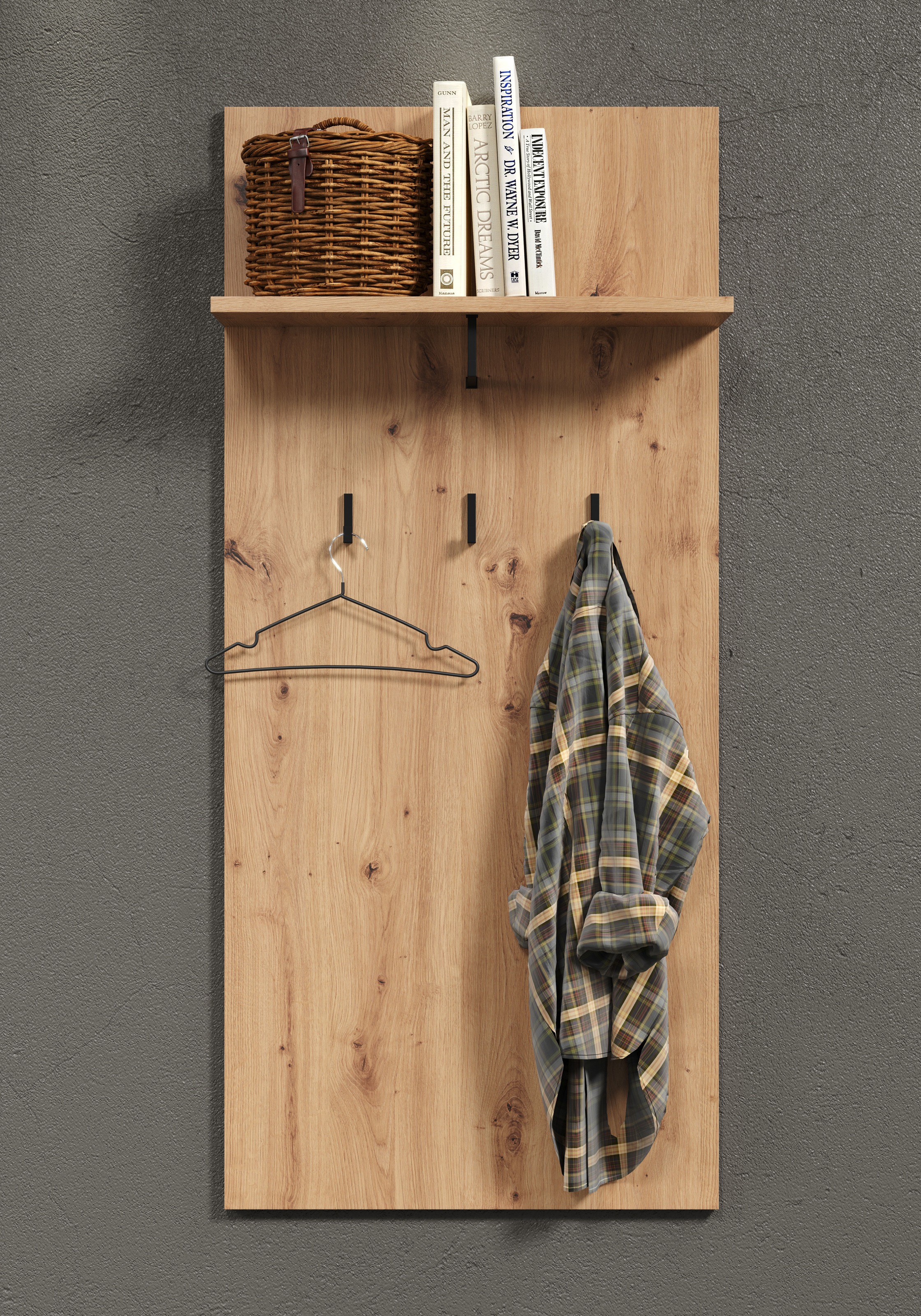 PLACES OF STYLE Garderobenpaneel "Tarragona" 1 Stk. tlg. Wandpaneel mit Abl günstig online kaufen