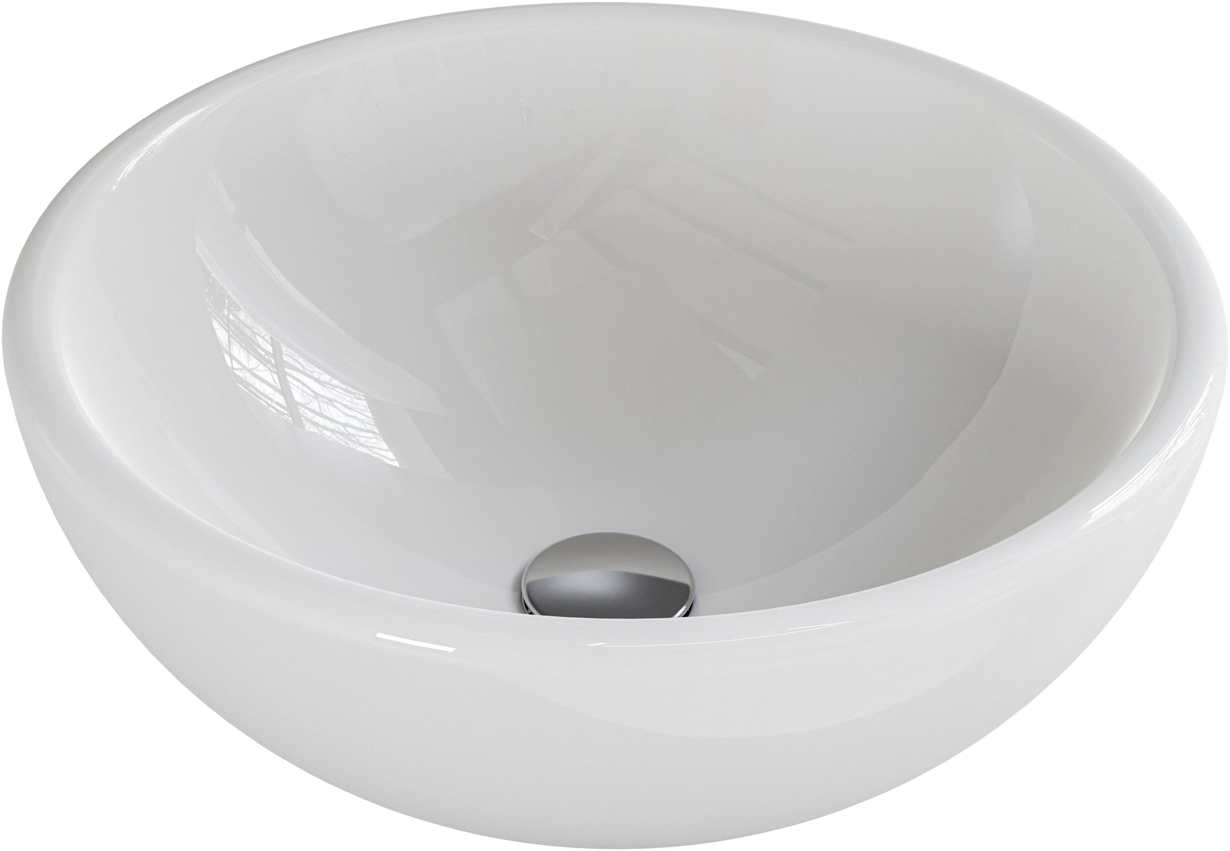 Saphir Waschtisch »Serie 6915 Waschschale mit Unterschrank für Gästebad, Gäste WC«, 51 cm mit Keramik-Aufsatzbecken und 1 Tür