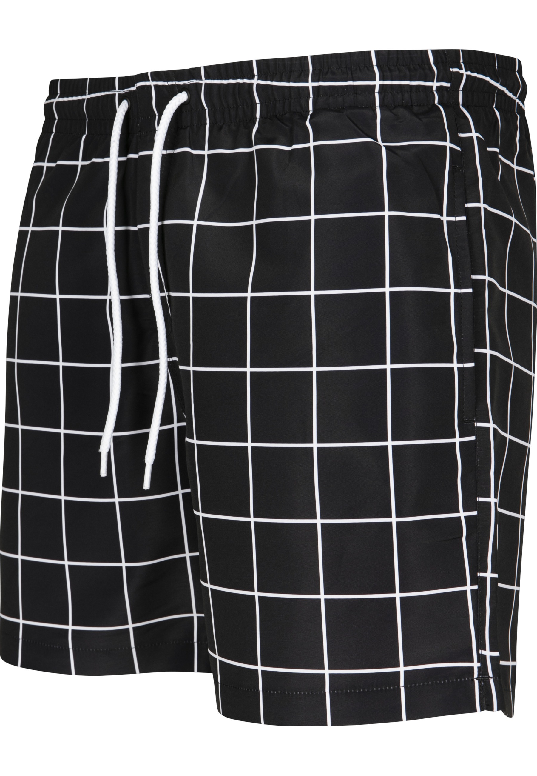 URBAN CLASSICS Badeshorts »Urban Classics Herren Check Swim Shorts«