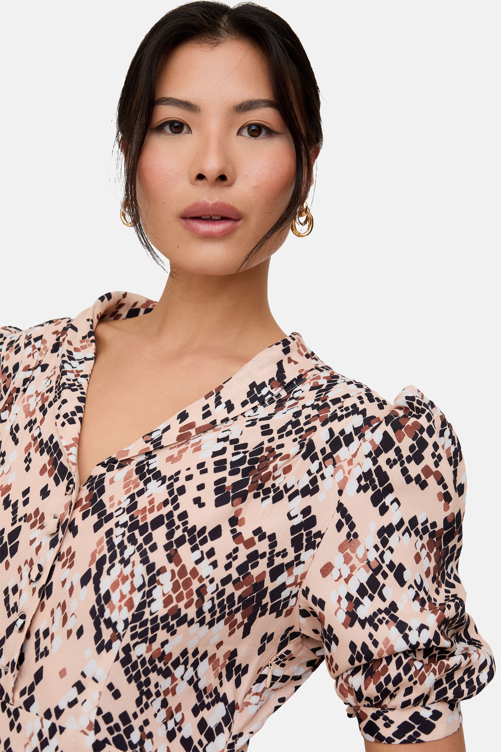 Lily and Lionel Midikleid »Julia Button Down Print Maxi Dress Damen«