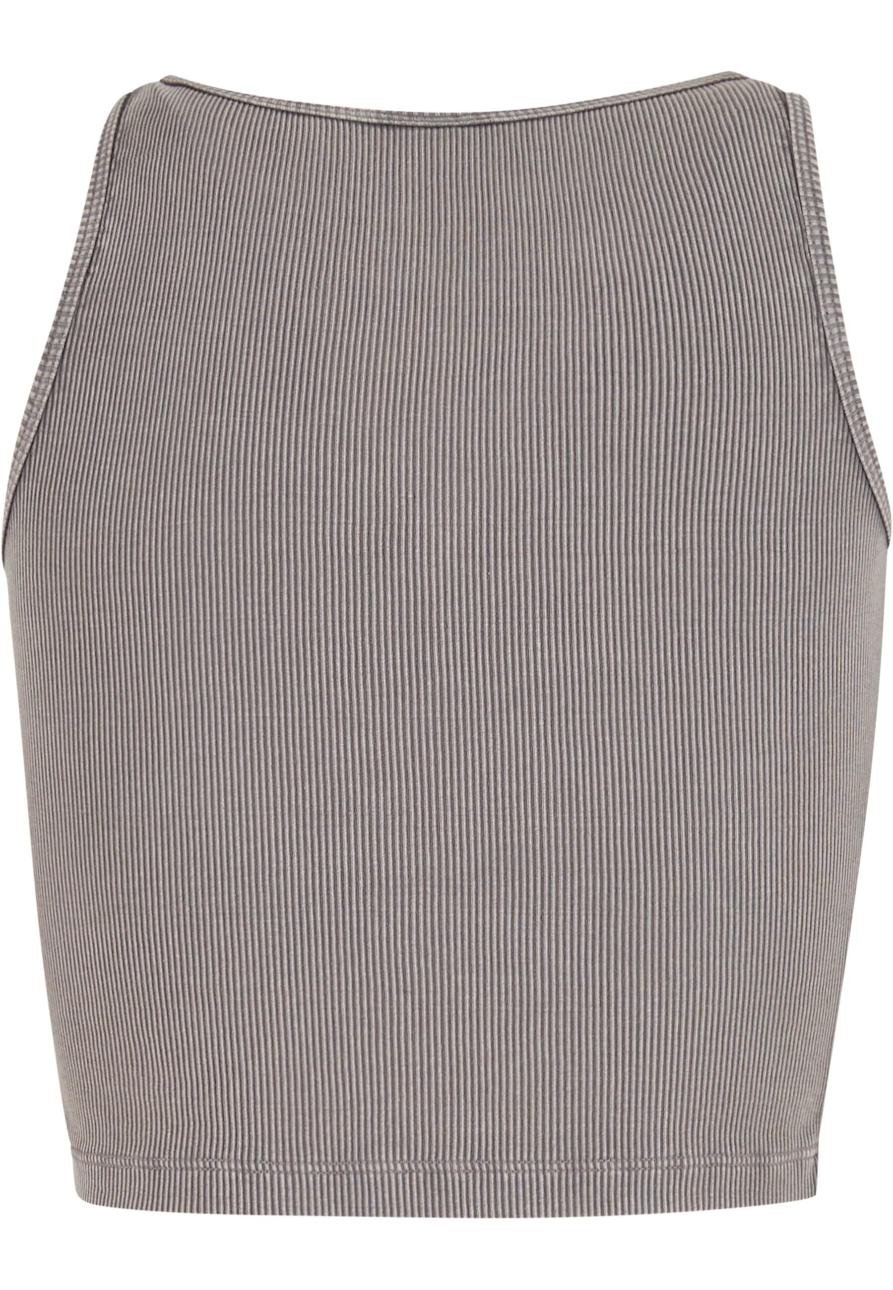 URBAN CLASSICS T-Shirt »Urban Classics Ladies Washed Rib Jersey Cropped Top«, (1 tlg.)