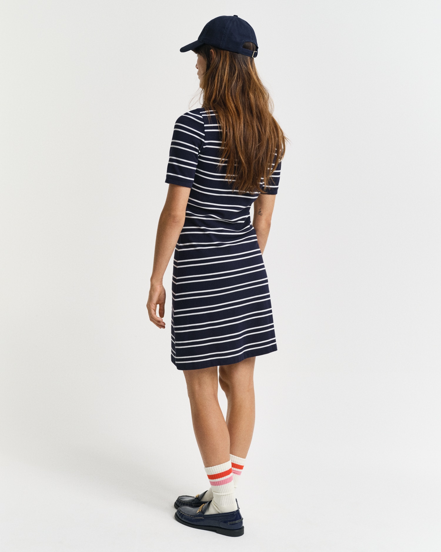 Gant Polokleid "STRIPE SHIELD SS PIQUE POLO DRESS" günstig online kaufen