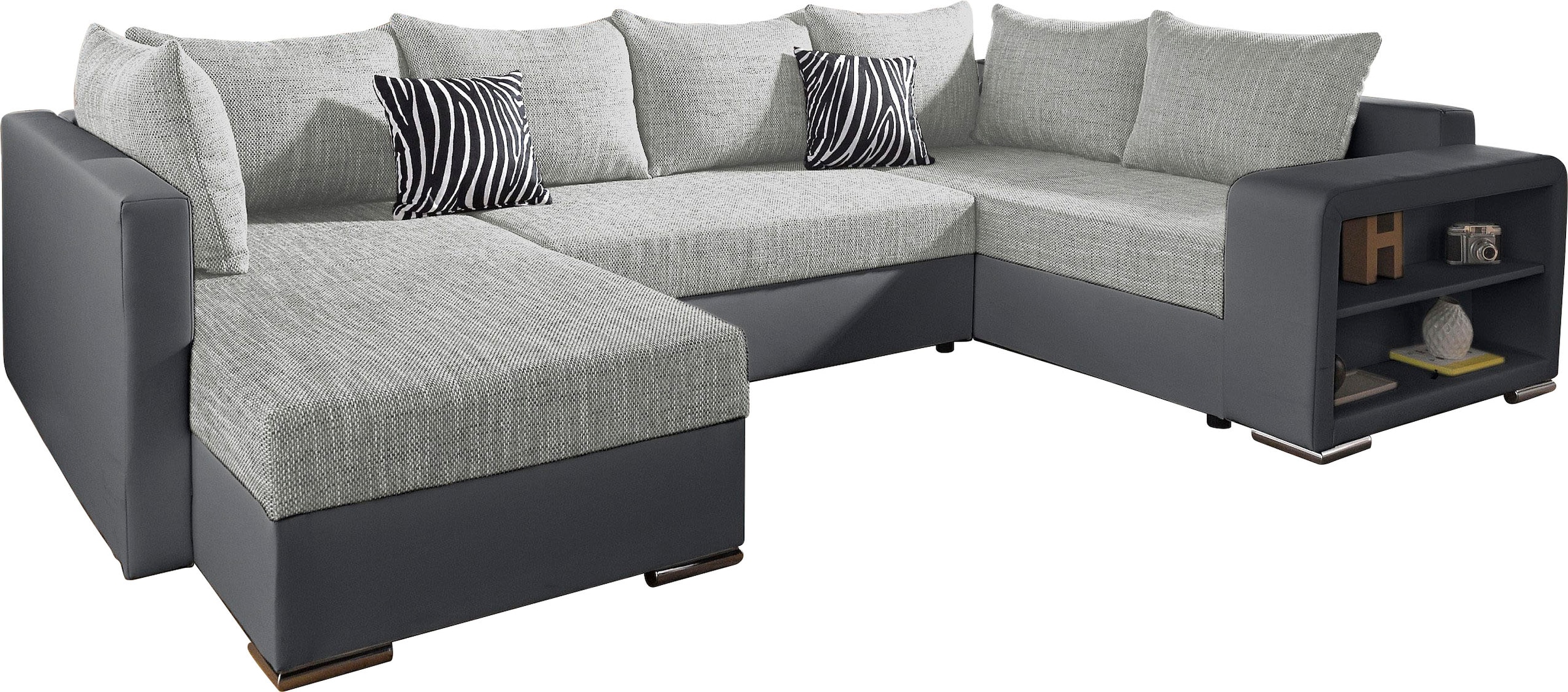 COLLECTION AB Wohnlandschaft »John U-Form«, mit Bettfunktion, wahlweise mit Federkern