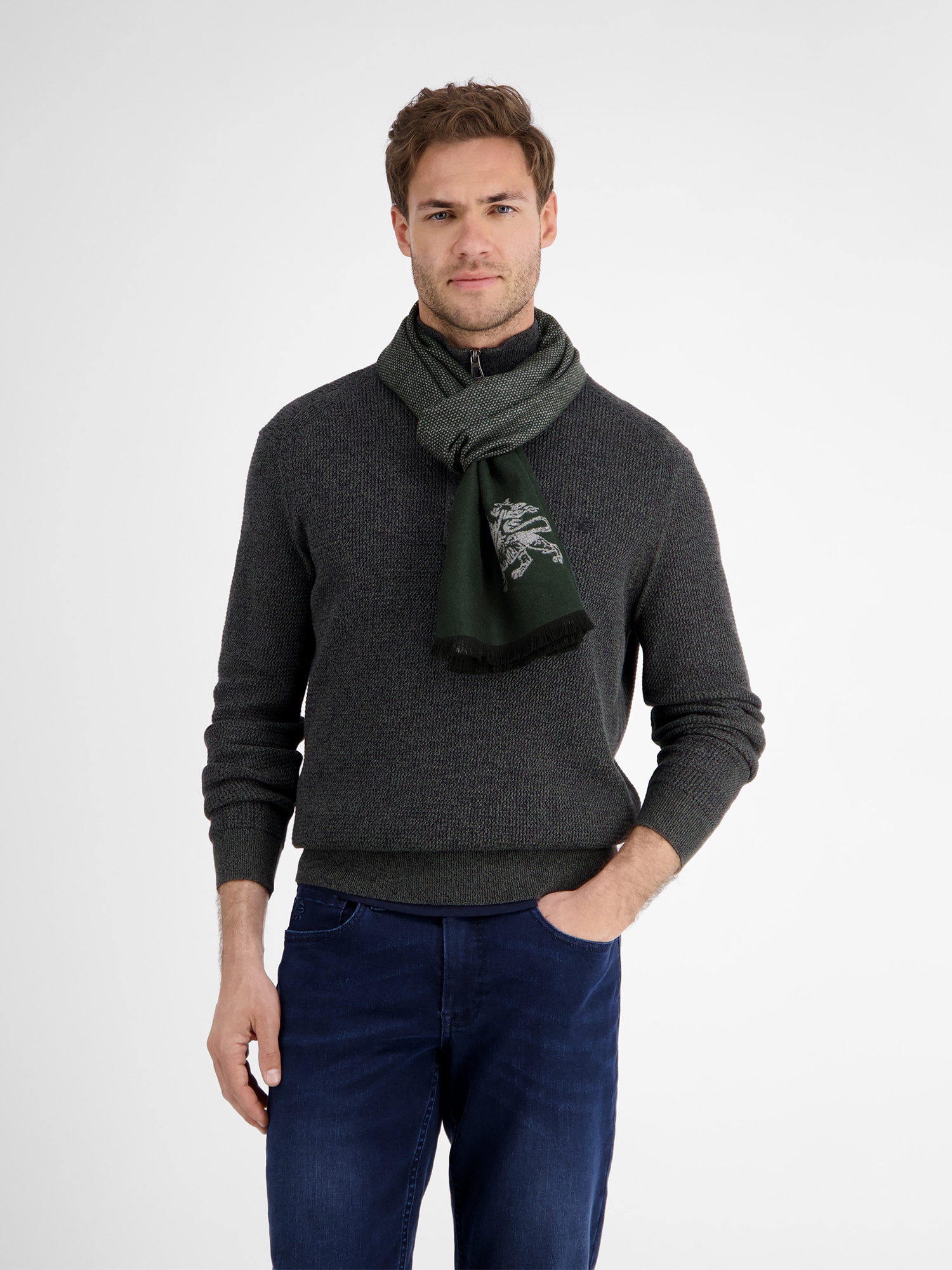 LERROS Schal "LERROS Logo-Schal für Herren" günstig online kaufen