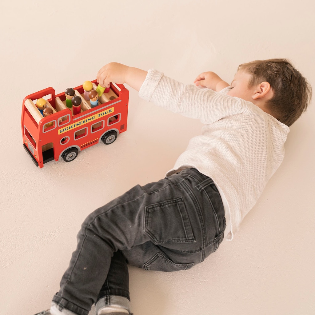 New Classic Toys® Spielzeug-Bus »Holzspielzeug, Little Driver - Sightseeing-Bus«, inkl. Figuren