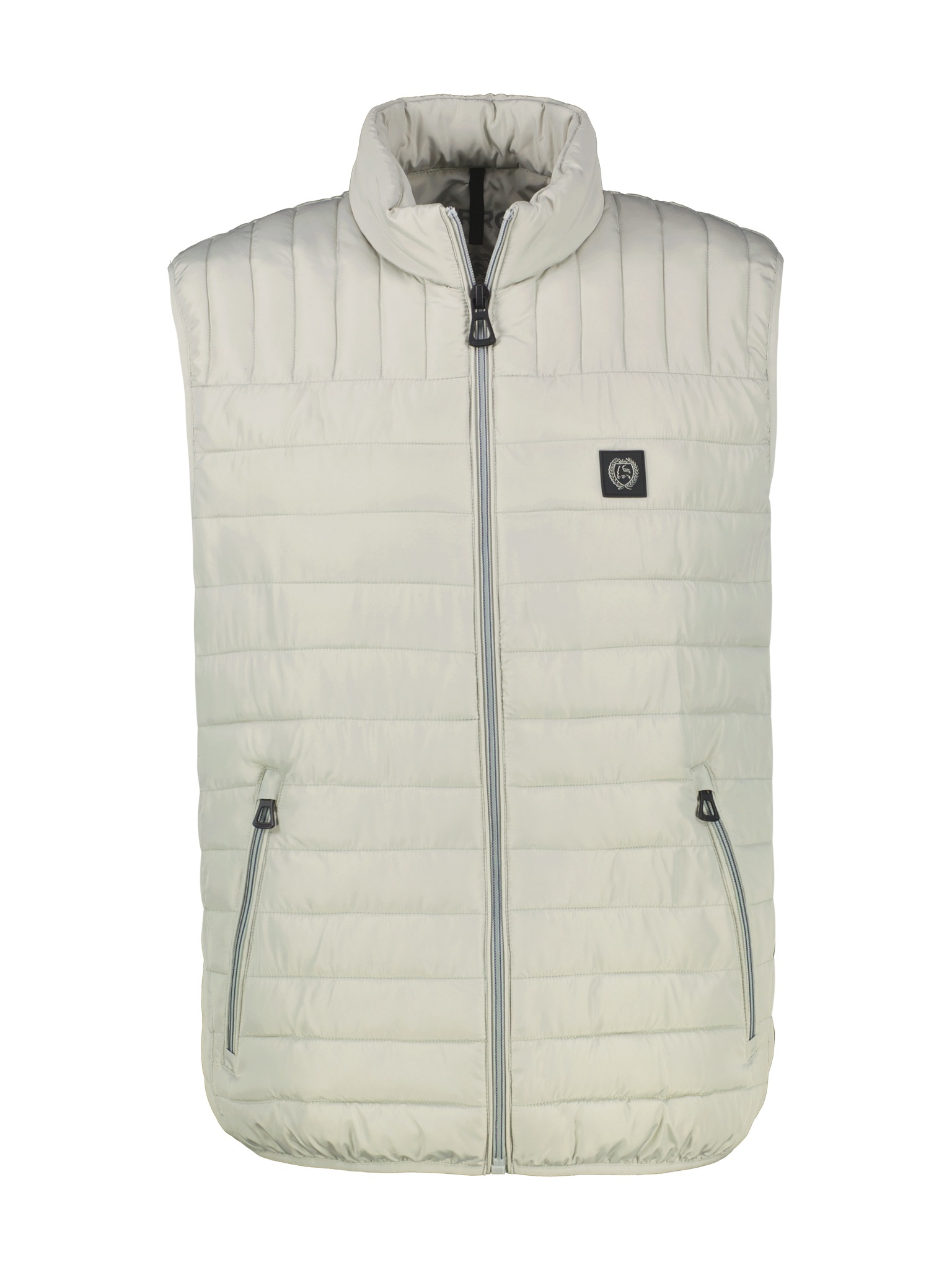 Steppweste LERROS "Steppweste für Herren, leicht gefüttert", Herren, Gr. 3XL, pearl grau, 100% Polyester, Westen Steppweste 2