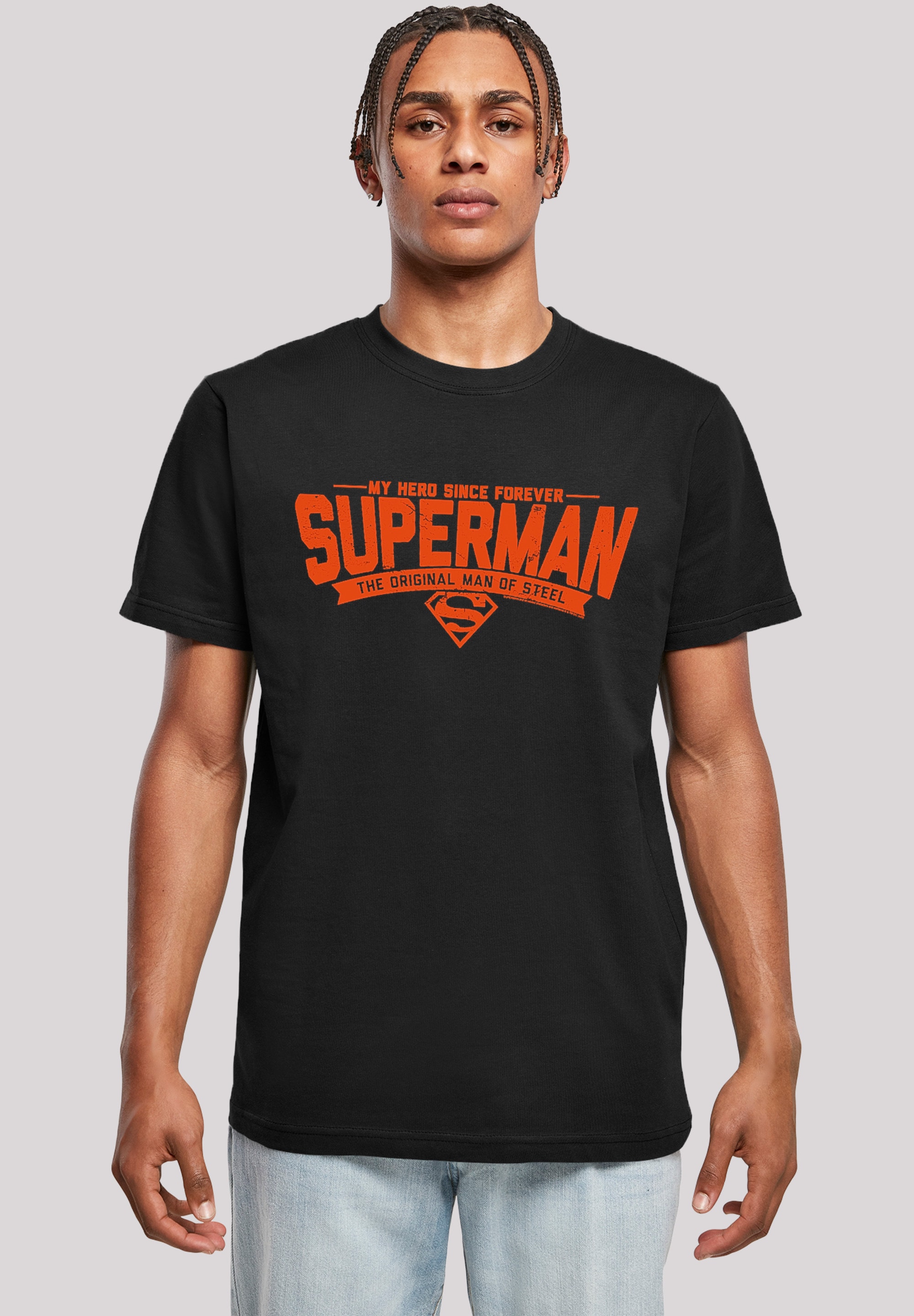 F4NT4STIC T-Shirt »DC Comics Superman My Hero«, Herren,Premium Merch,Regular-Fit,Basic,Bedruckt