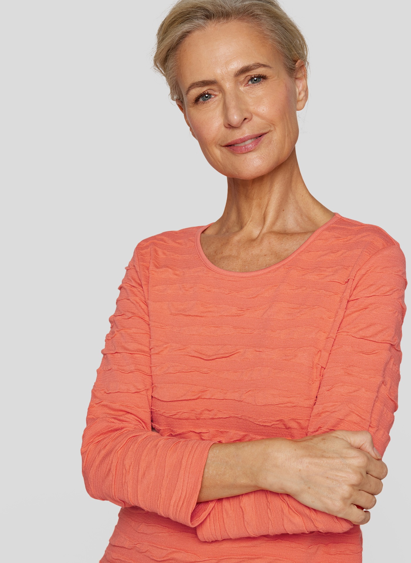 Rabe 3/4-Arm-Shirt, mit Strukturmuster