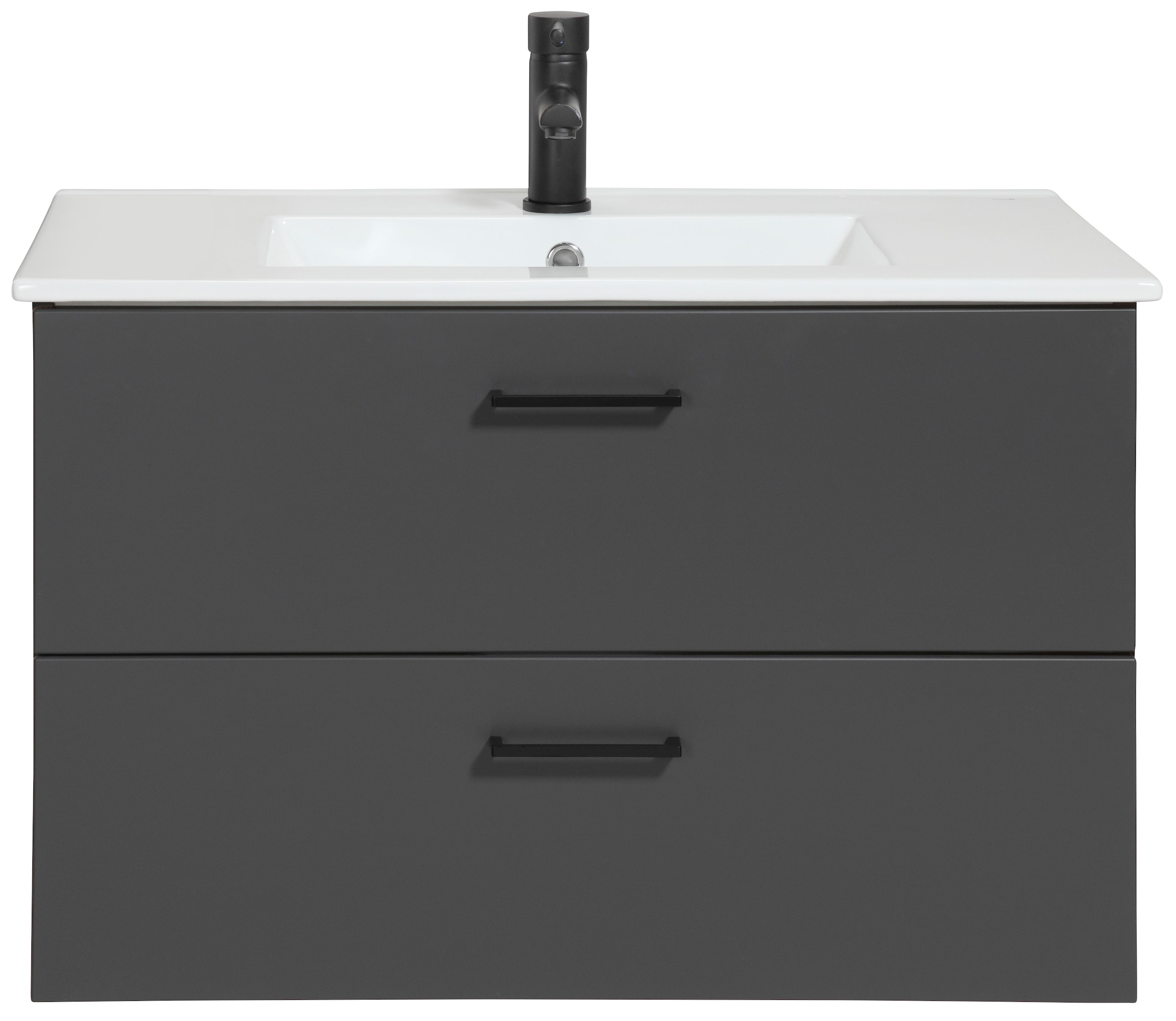 welltime Waschtisch "Trento Badezimmerschrank mit Becken" Badmöbel in Breit günstig online kaufen