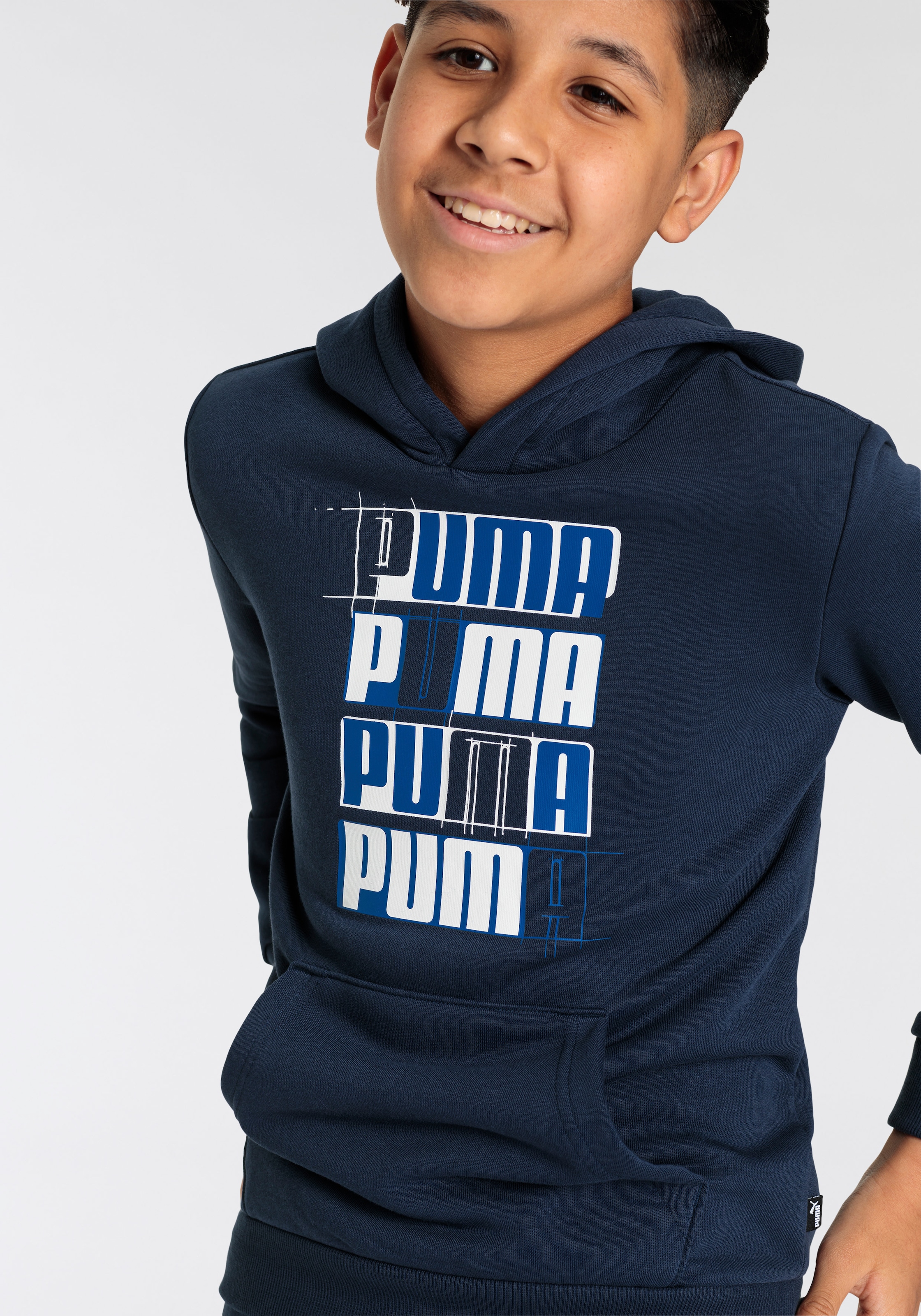 PUMA Kapuzensweatshirt »ESS+ LOGO LAB HOODIE TR B«, (1 tlg.)