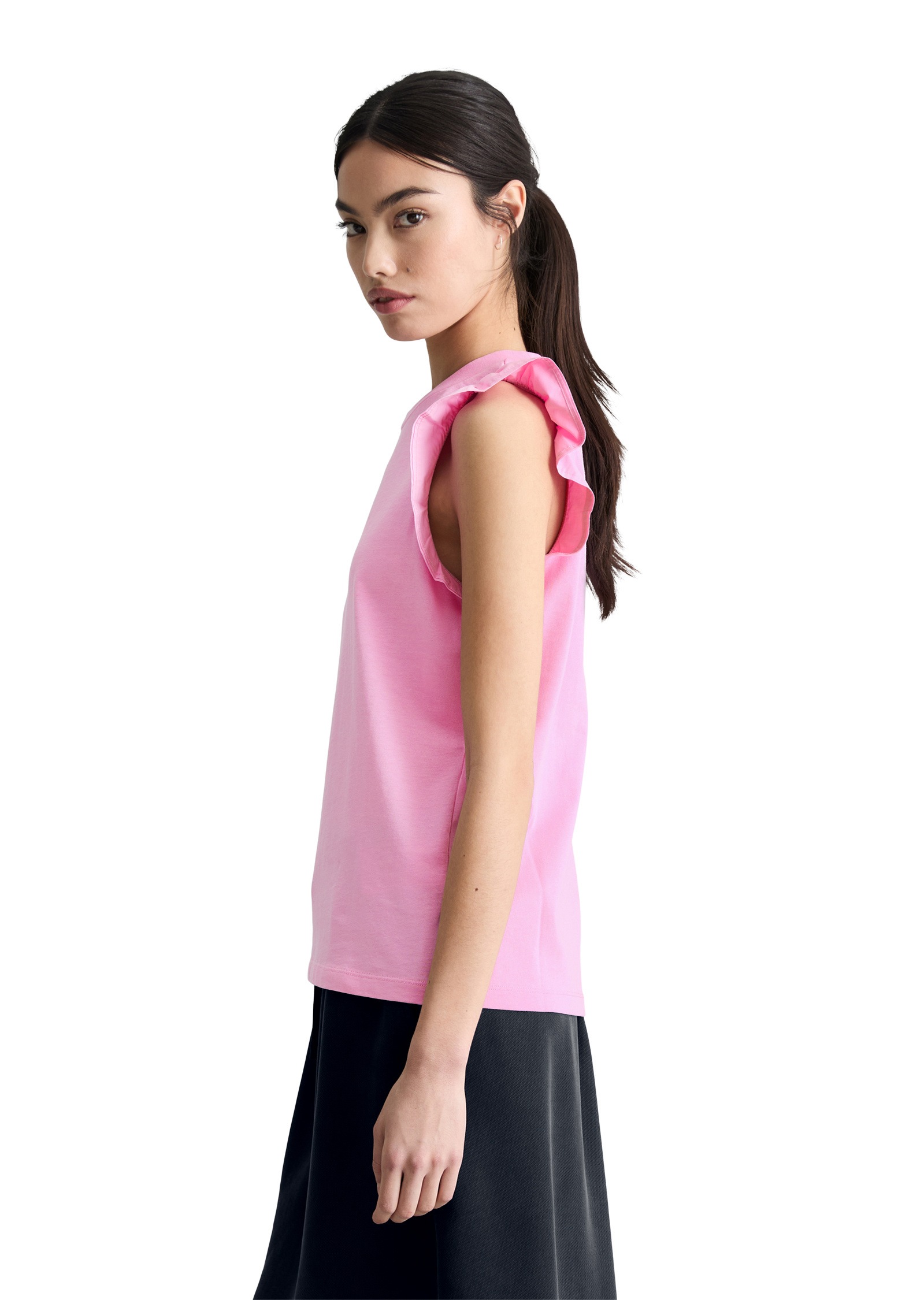 Marc OPolo DENIM T-Shirt "aus Material-Mix" günstig online kaufen