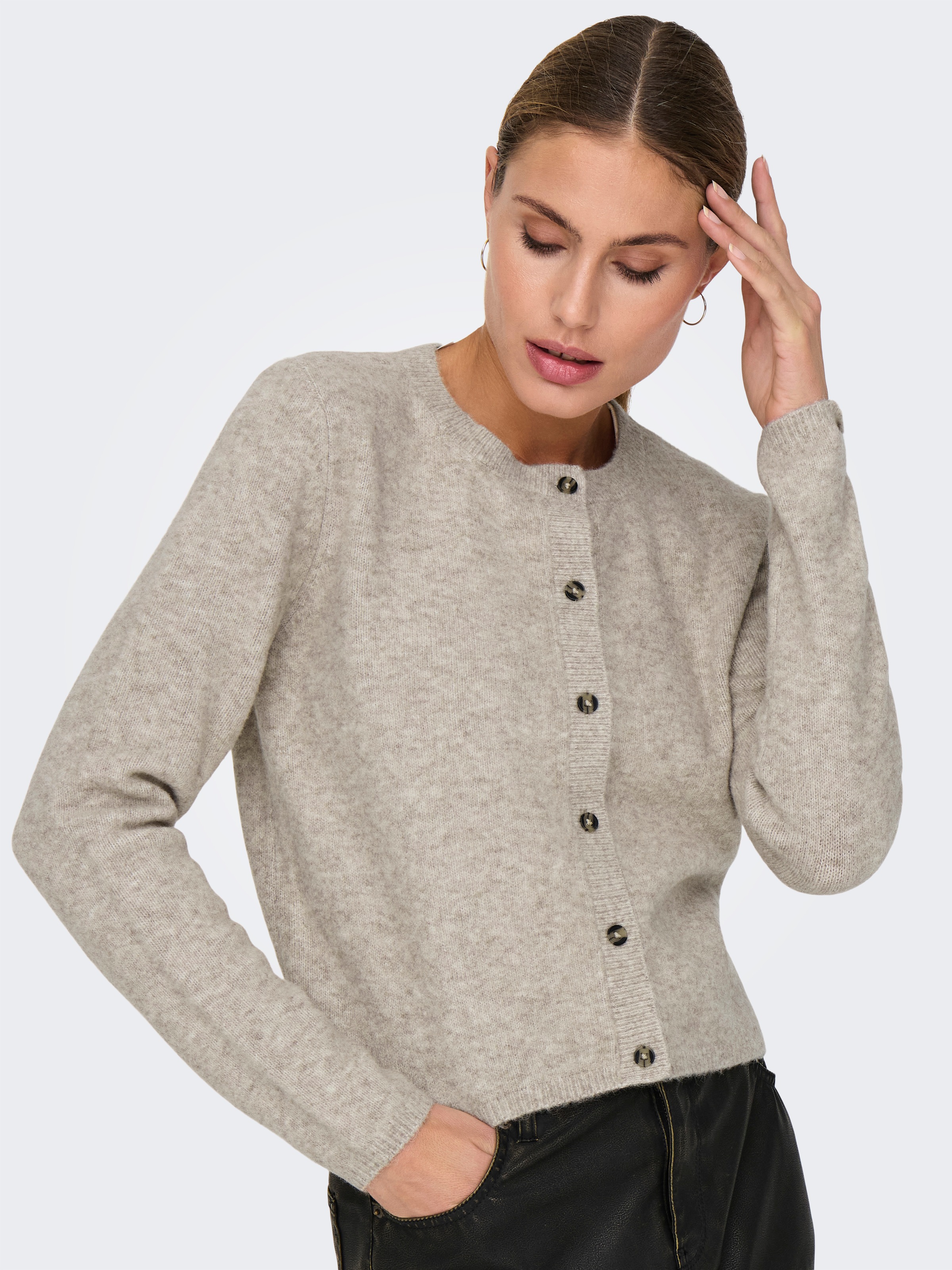 JDY Strickjacke »JDYCHLOE LIFE L/S CARDIGAN KNT NOOS« Materialmix