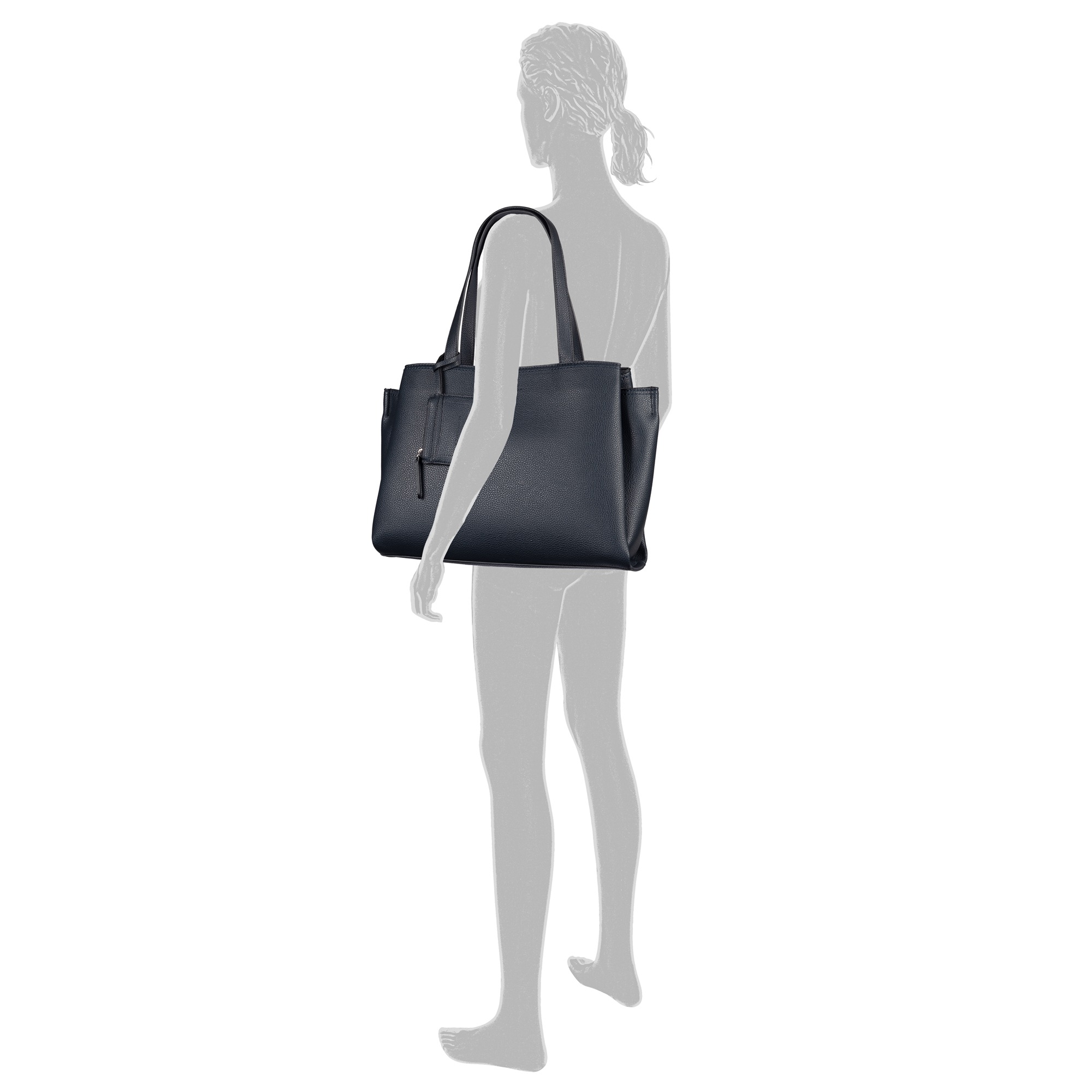 TOM TAILOR Shopper "Mayan" Damen Umhängetasche, ideal fürs Büro mit vielen Fächern