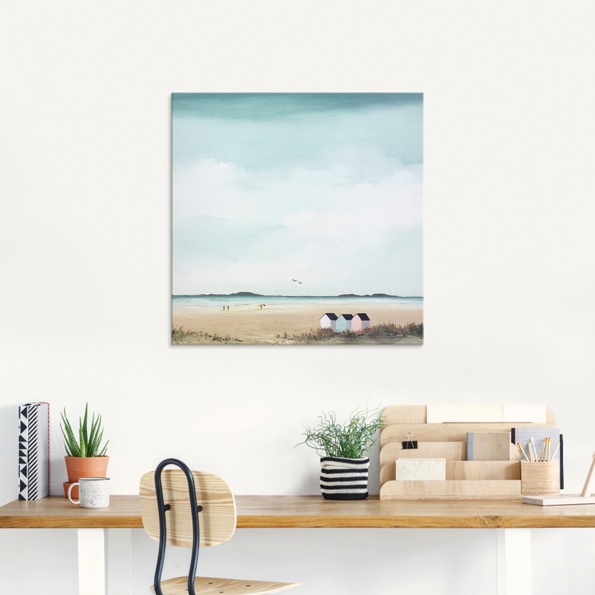 Artland Glasbild "Sonniger Morgen IV", Strand, (1 St.), in verschiedenen Gr günstig online kaufen