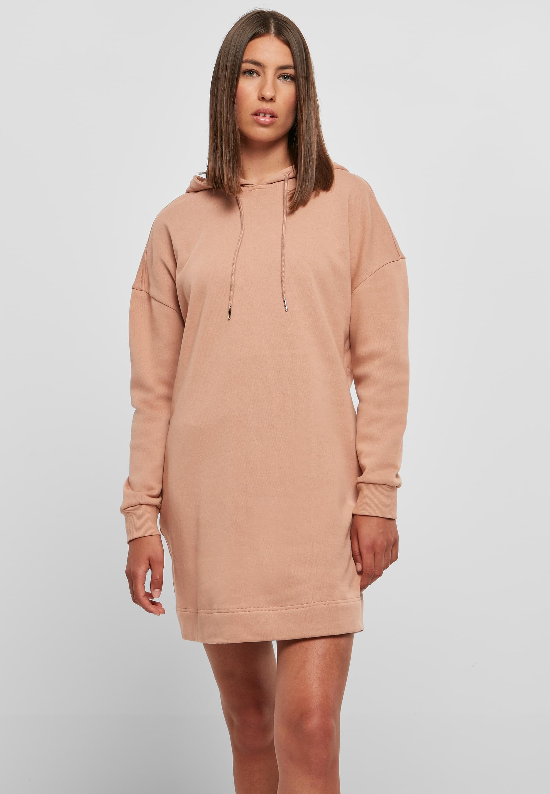 URBAN CLASSICS Shirtkleid »Urban Classics Damen Ladies Organic Oversized Terry Hoody Dress«, (1 tlg.)