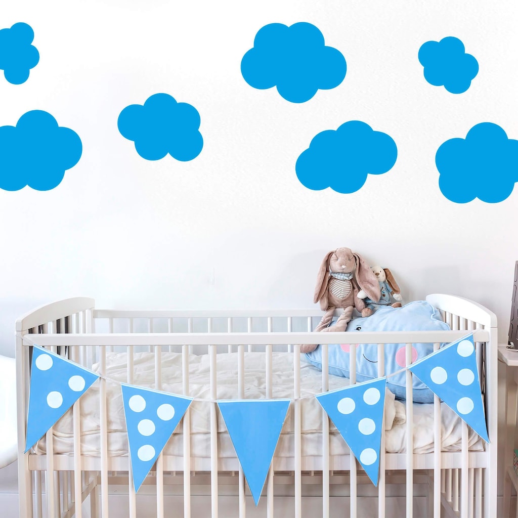 Wall-Art Wandtattoo »Gute Nacht Kinderzimmer Wolken Set«