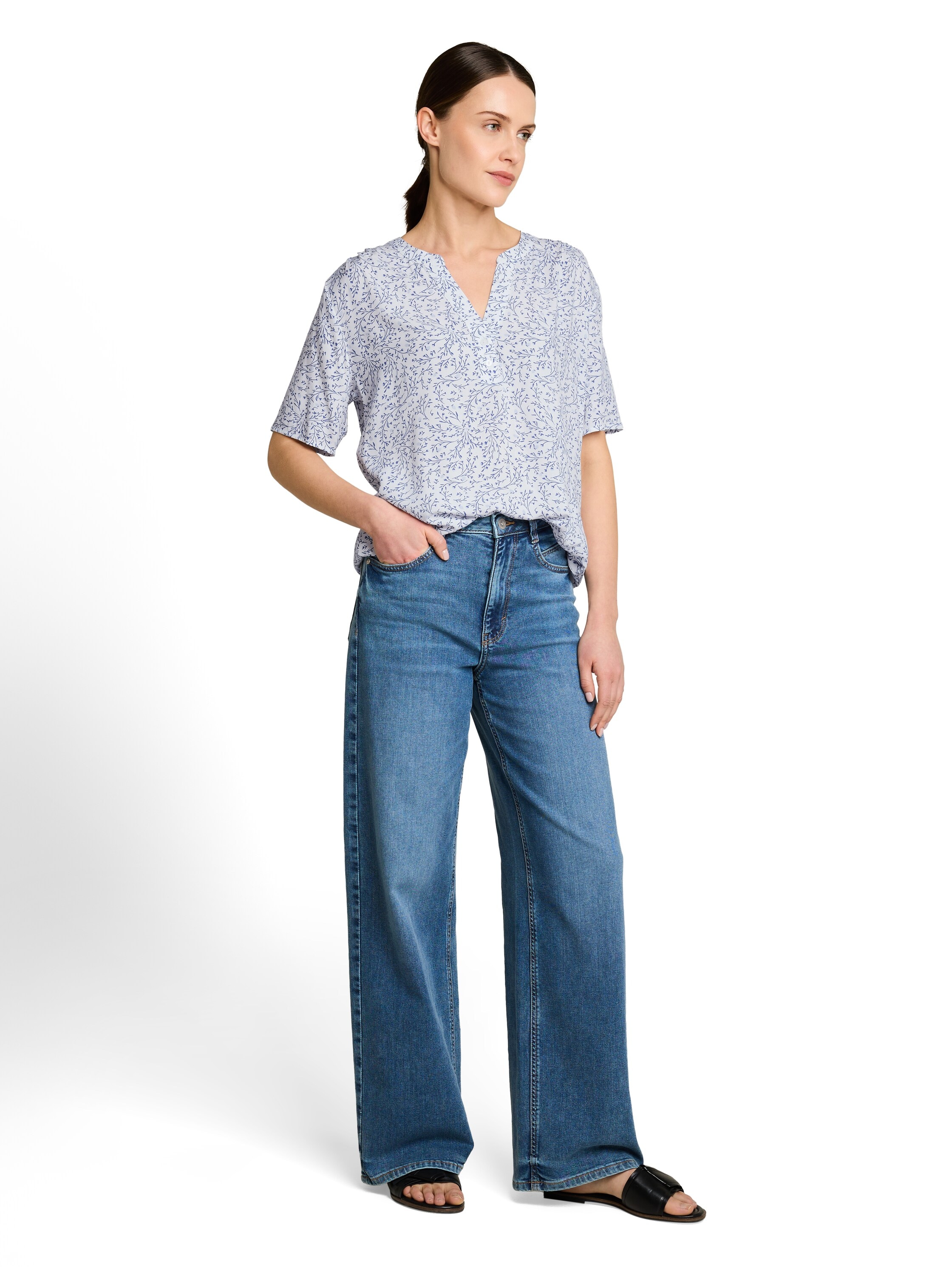 TOM TAILOR Klassische Bluse »Regular« mit All-Over Print