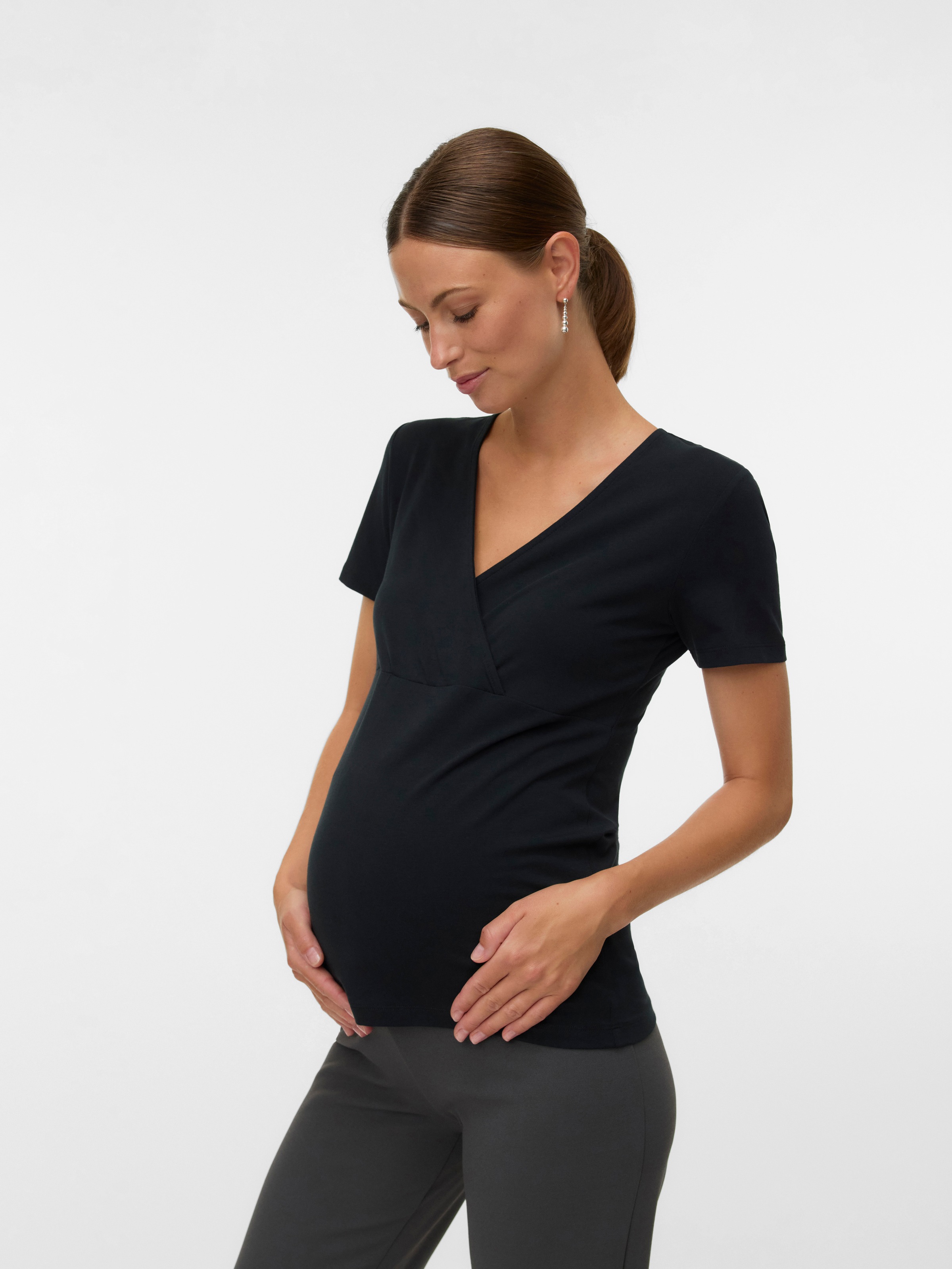 Mamalicious Umstandsshirt "MLKERRIE TESS SS JRS TOP 2F 2-P NOOS" Packung, 2 günstig online kaufen