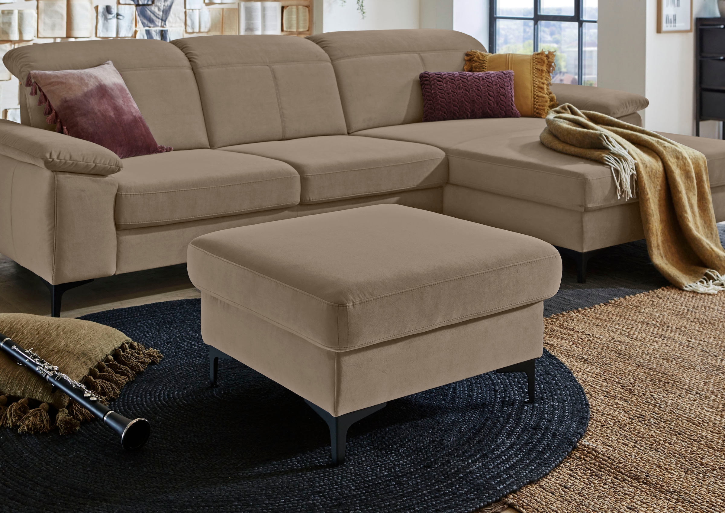 Places of Style Polsterhocker »Evander«, passend zum Ecksofa "Evander"