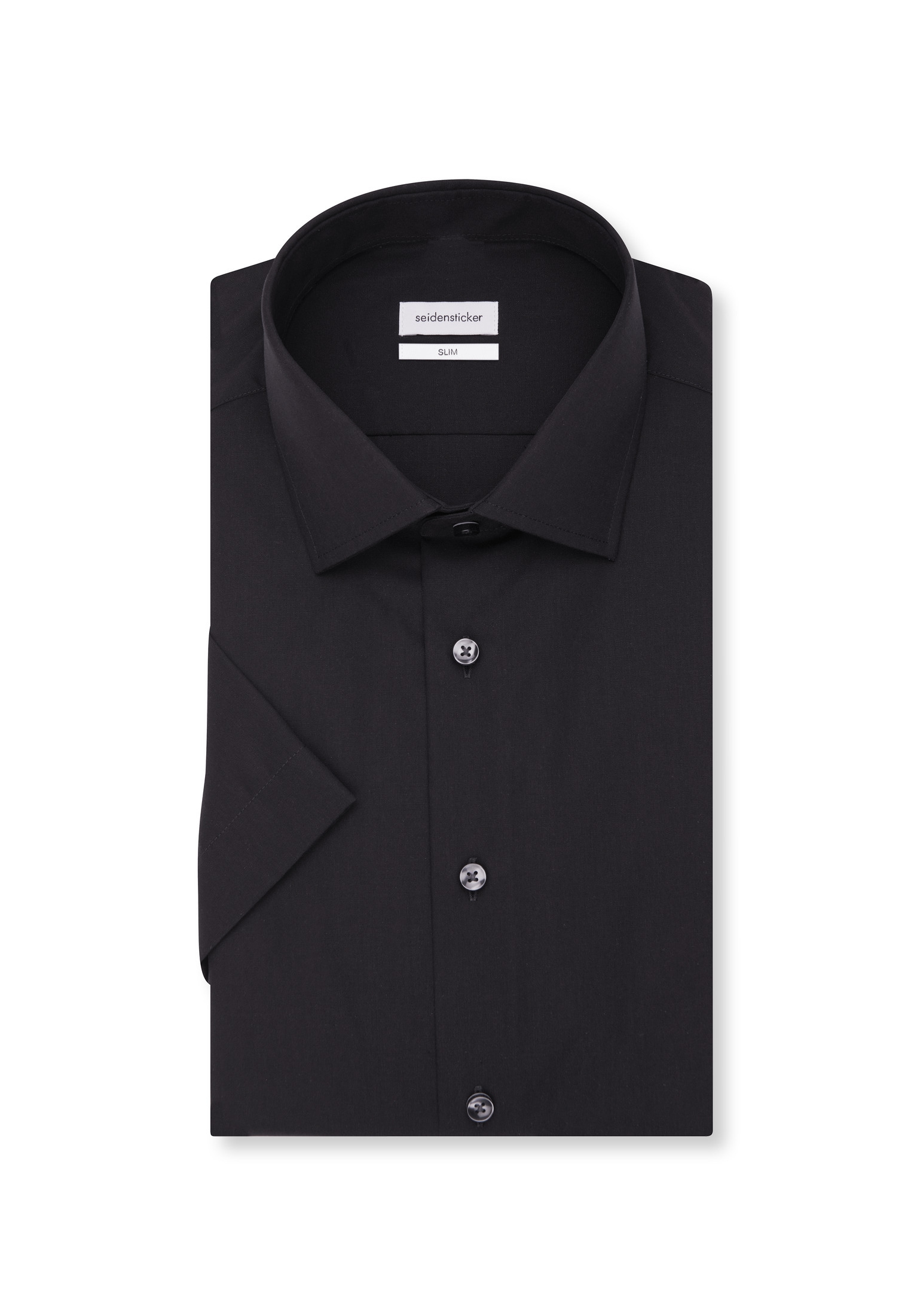 seidensticker Businesshemd »Schwarze Rose« Slim 1/2 Kentkragen Uni