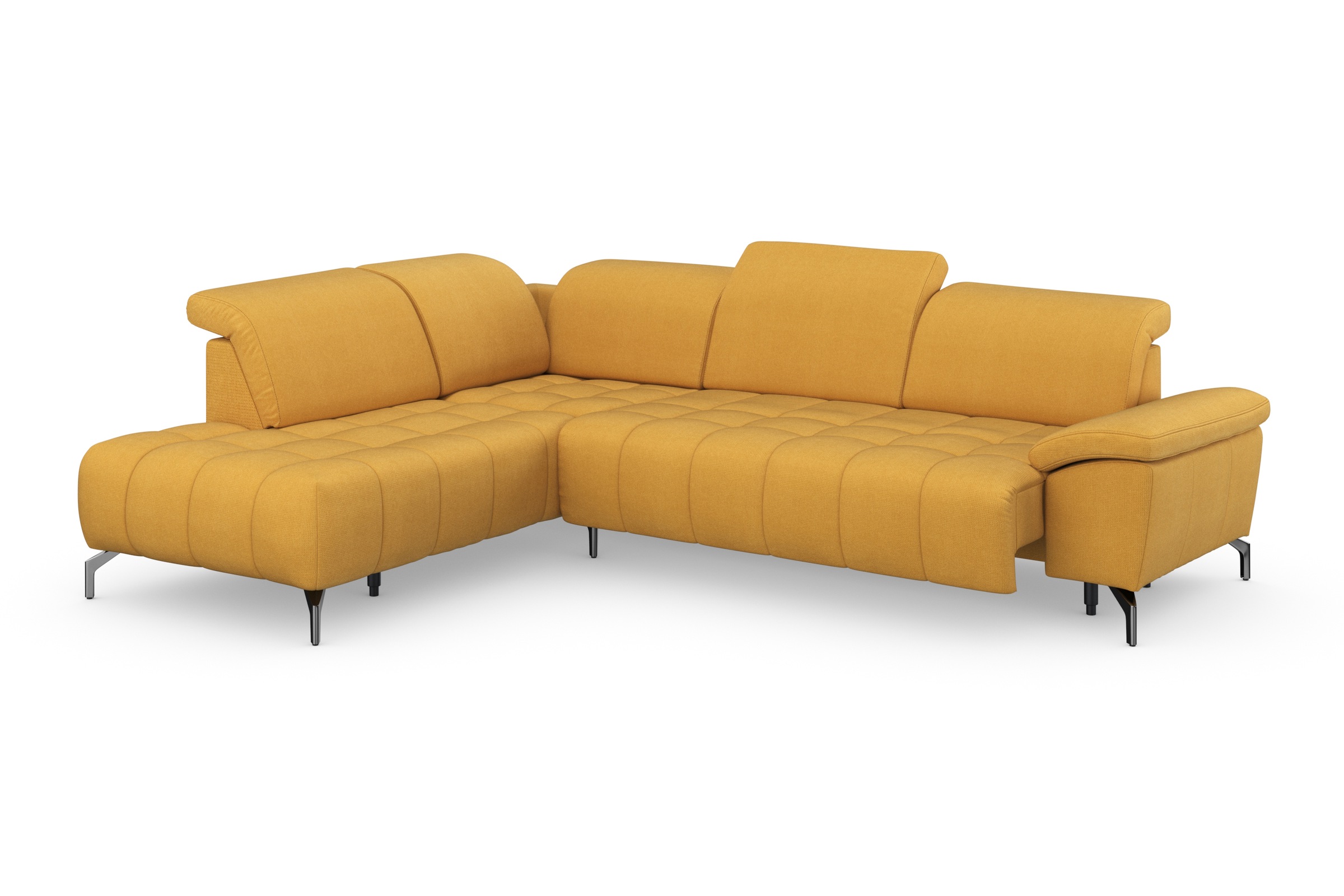 Thumbnail - sit&more Ecksofa "Cool L-Form" wahlweise mit Kopfteilverstellung und Vorziehsitz motorisch