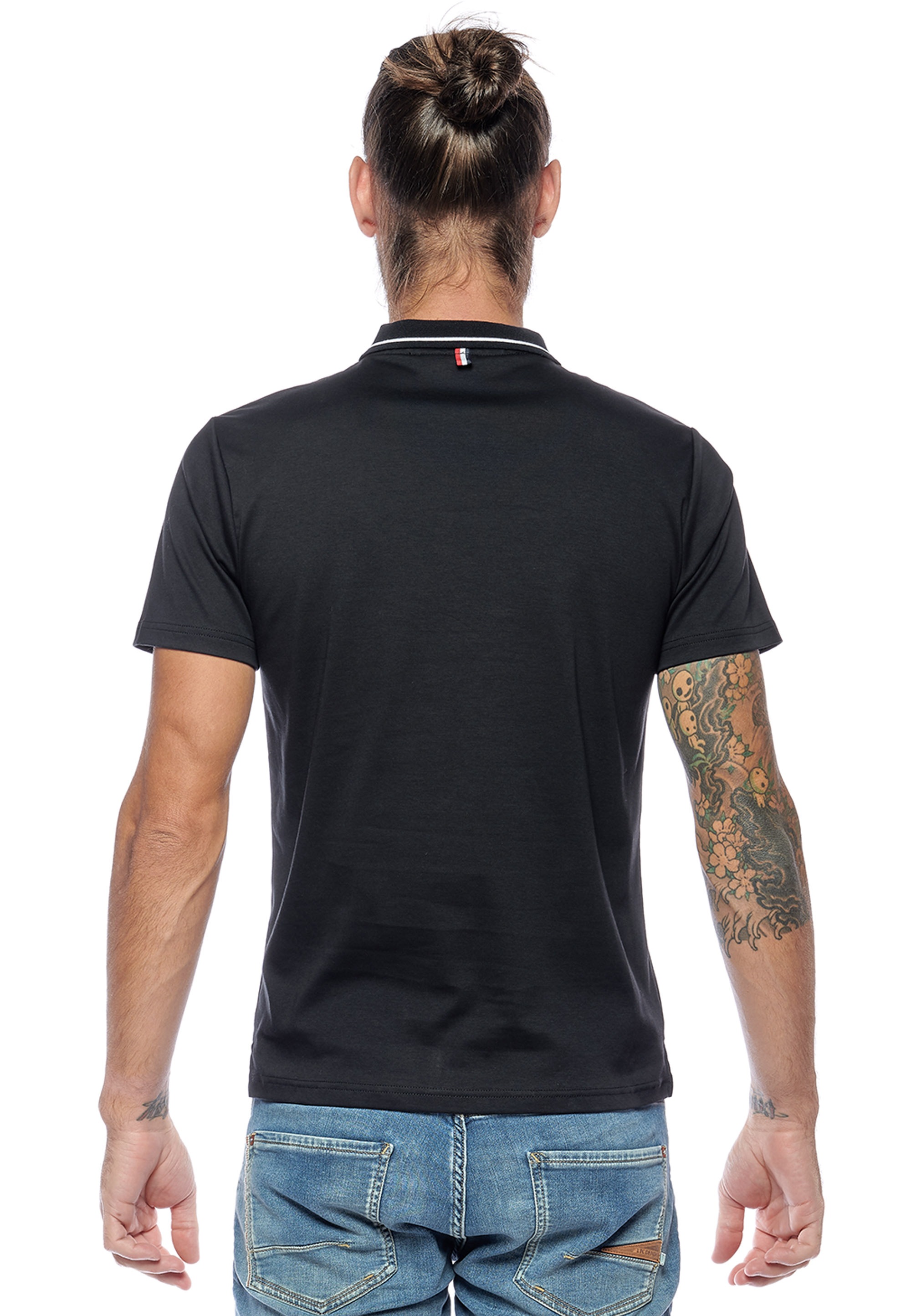 Le Temps Des Cerises Poloshirt »ARON«, mit trendigem Kontraststreifen