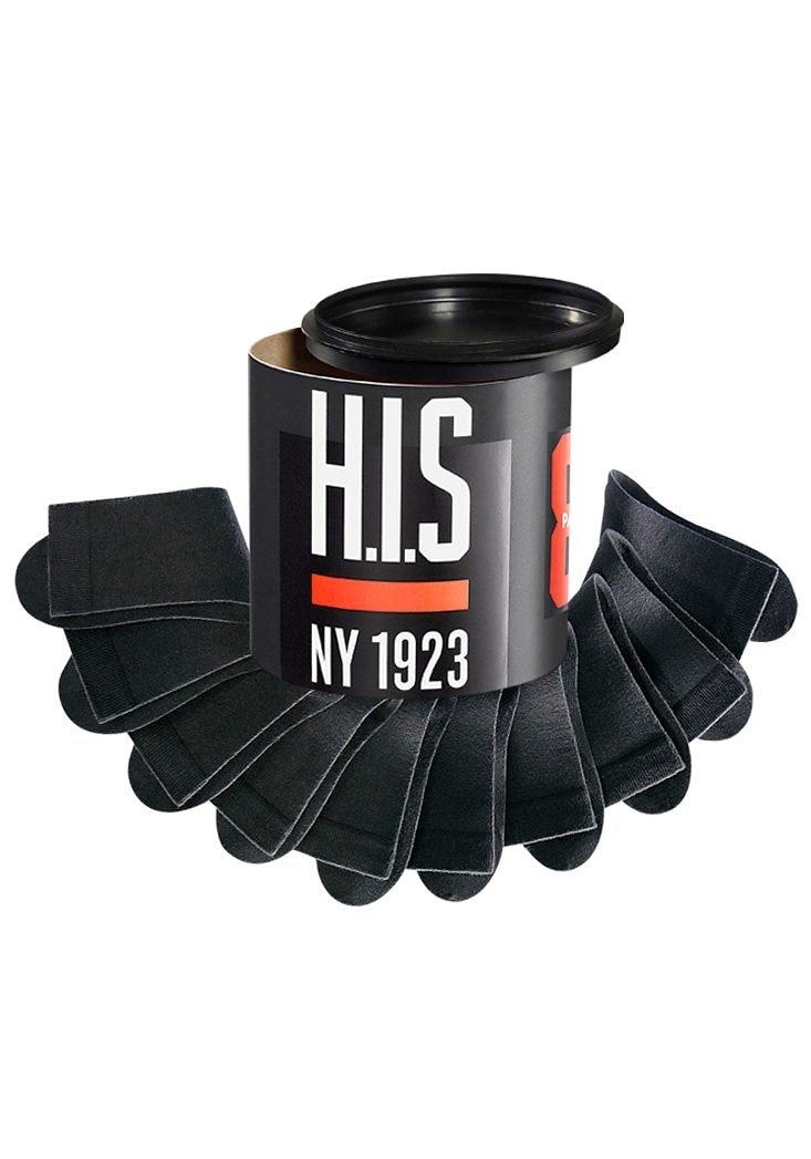 H.I.S Socken, (Dose, 8 Paar), in der Geschenkdose