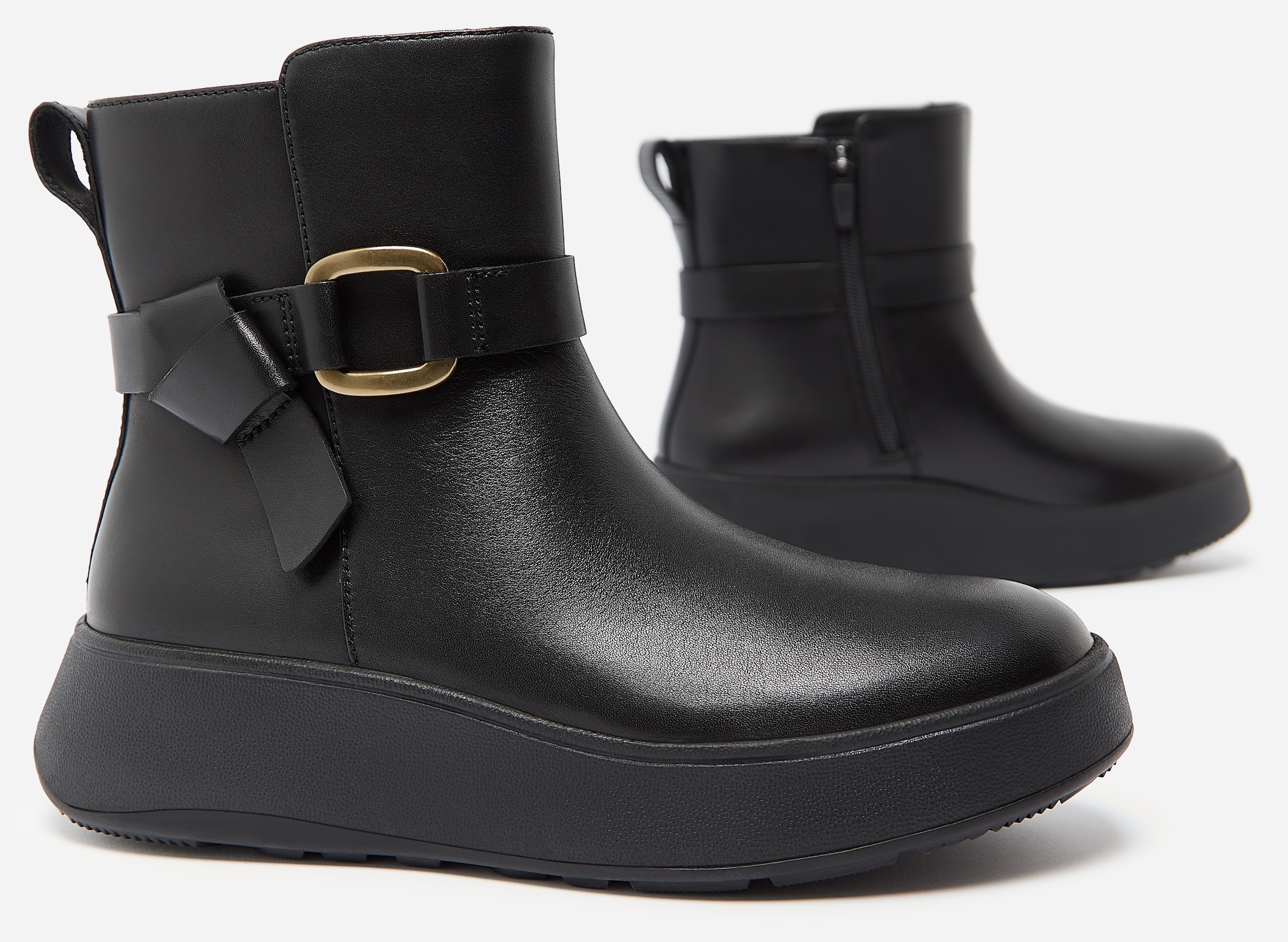 Fitflop Plateaustiefelette »F-MODE SQUARE-RING«, Boots, Chunky Boot mit Plateausohle