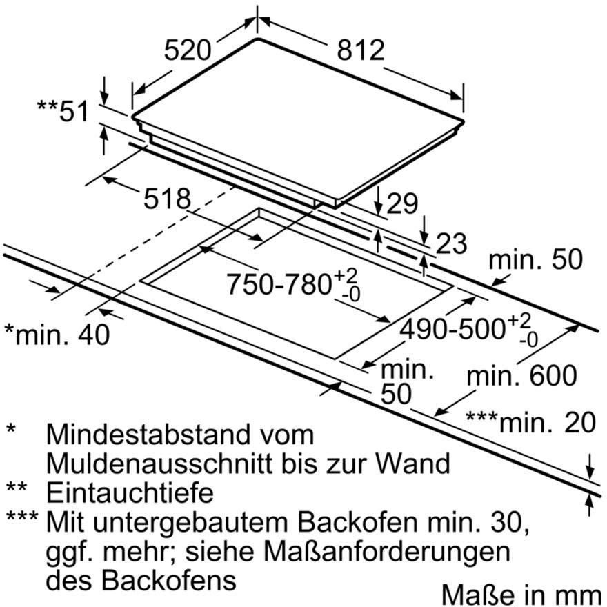 SIEMENS Induktions-Kochfeld von SCHOTT CERAN® »EX875LEC1E«