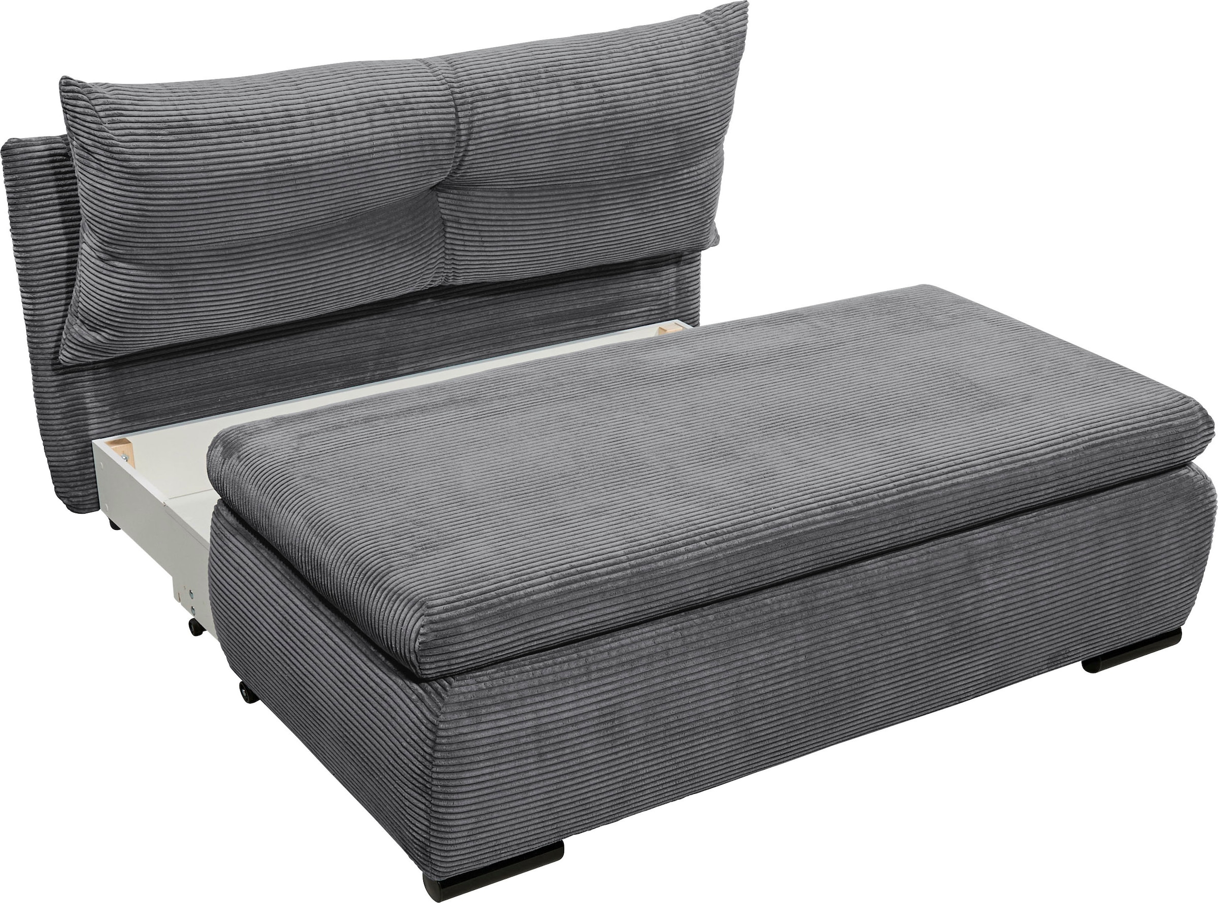 ED EXCITING DESIGN Schlafsofa »Charlie«, Schlafsessel mit Bettkasten & 1 Rückenkissen