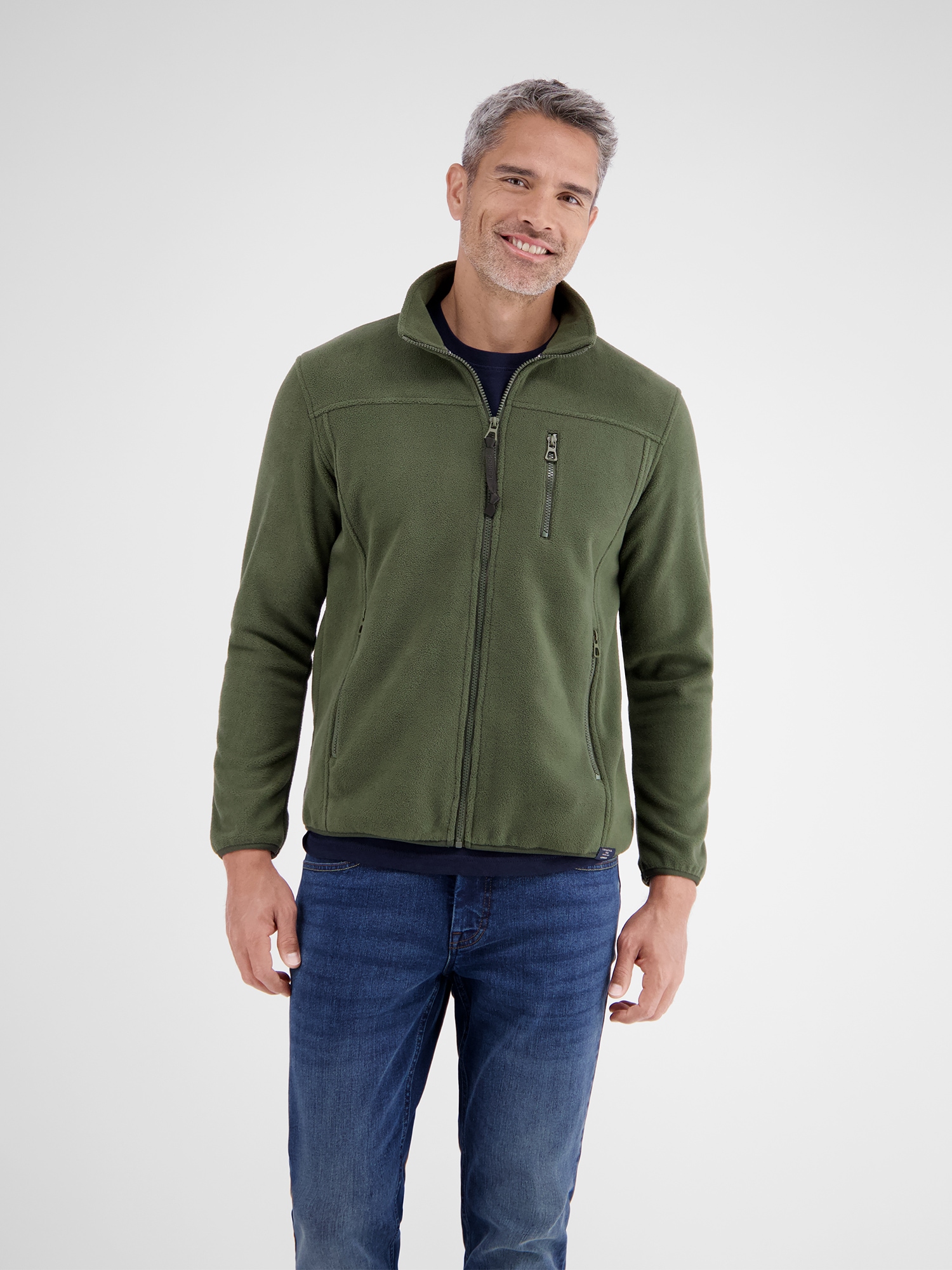LERROS Sweatjacke »LERROS Polar-Fleece Jacke, sportiv«