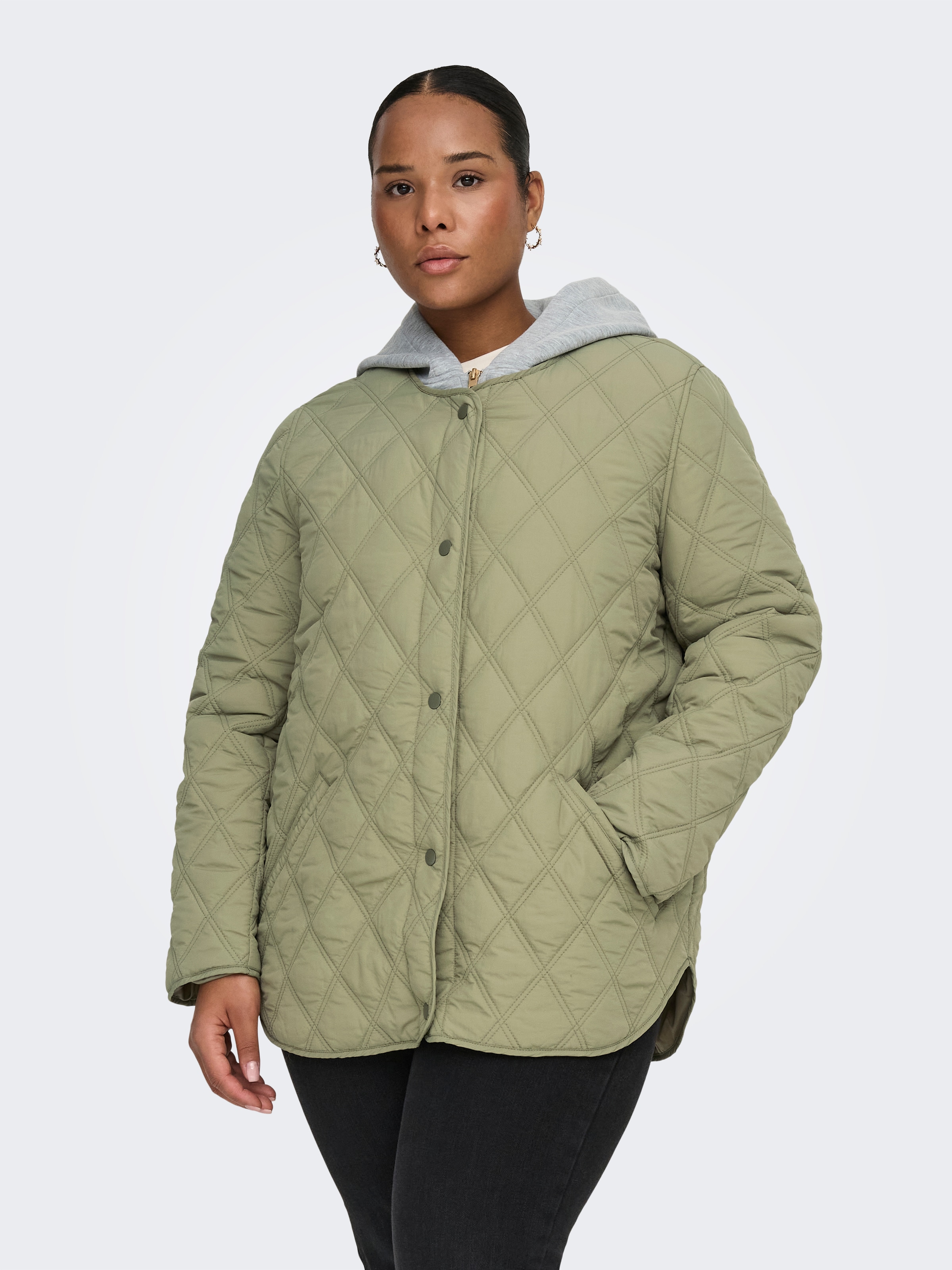 ONLY CARMAKOMA Steppjacke "CARRISSO LIFE HOOD QUILT JACKET OTW" mit Kapuze günstig online kaufen