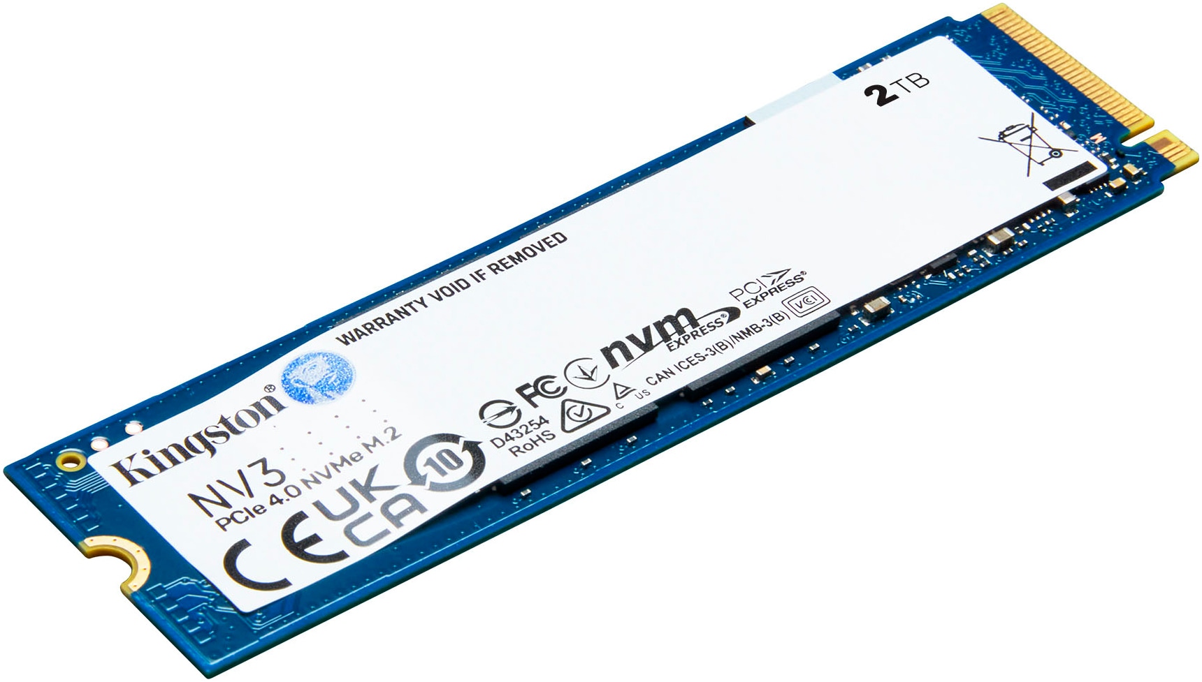 Kingston interne SSD »NV3 2000GB«, Anschluss M.2 (2880)