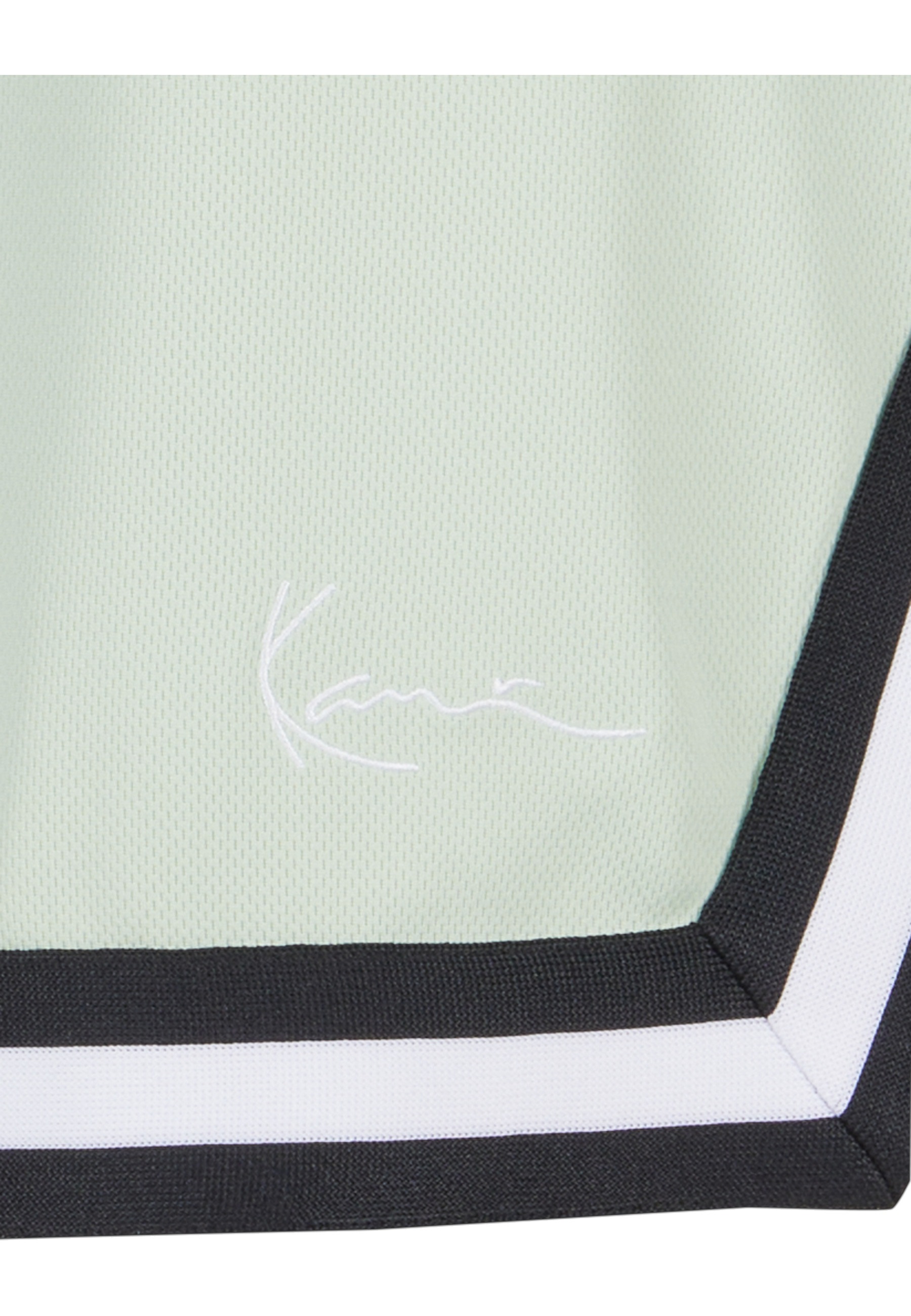 Shorts KARL KANI "Karl Kani Herren", Herren, Gr. XL, US-Größen, light mint, 100% Polyester, loose fit, Hosen Shorts 3