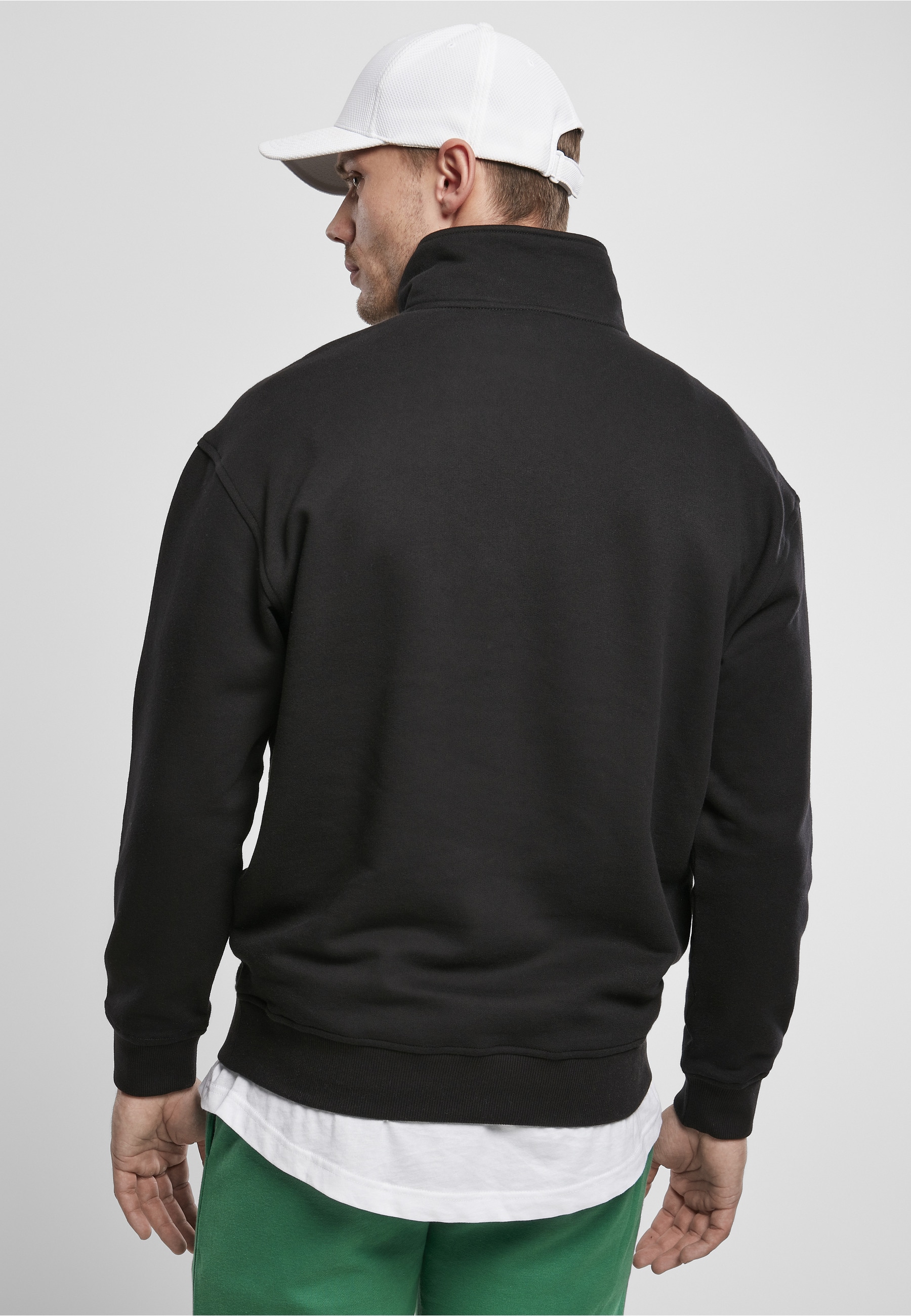 URBAN CLASSICS Sweater »Urban Classics Herren Organic Basic Troyer«, 1 Stk.
