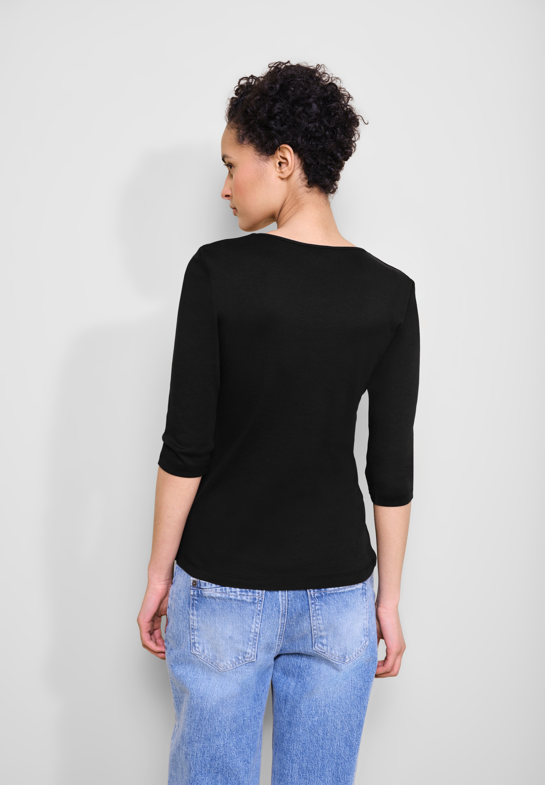 STREET ONE 3/4-Arm-Shirt, mit Rundhalsausschnitt