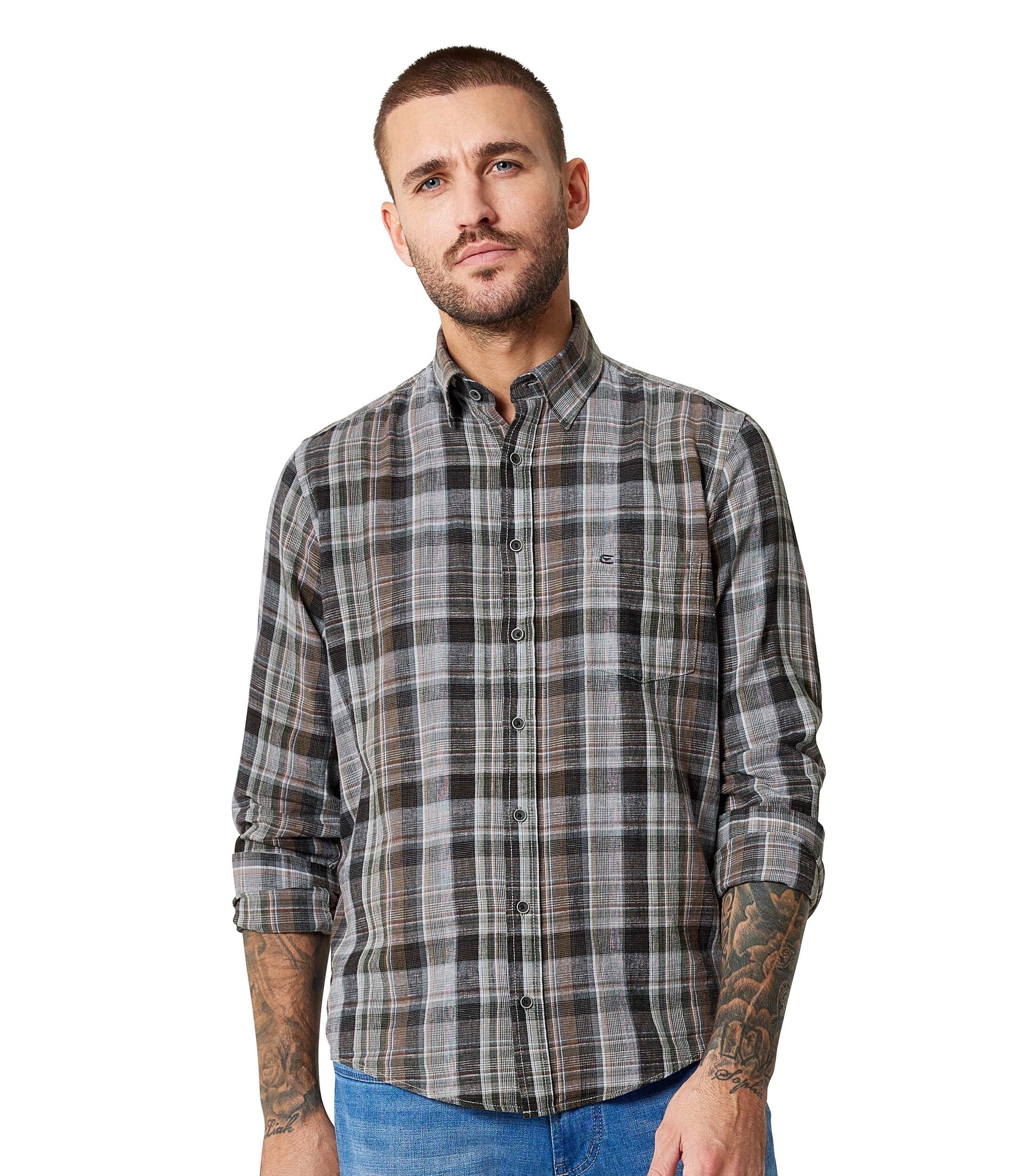 CASAMODA Leinenhemd "CASAMODA Leinenhemd kariert" günstig online kaufen